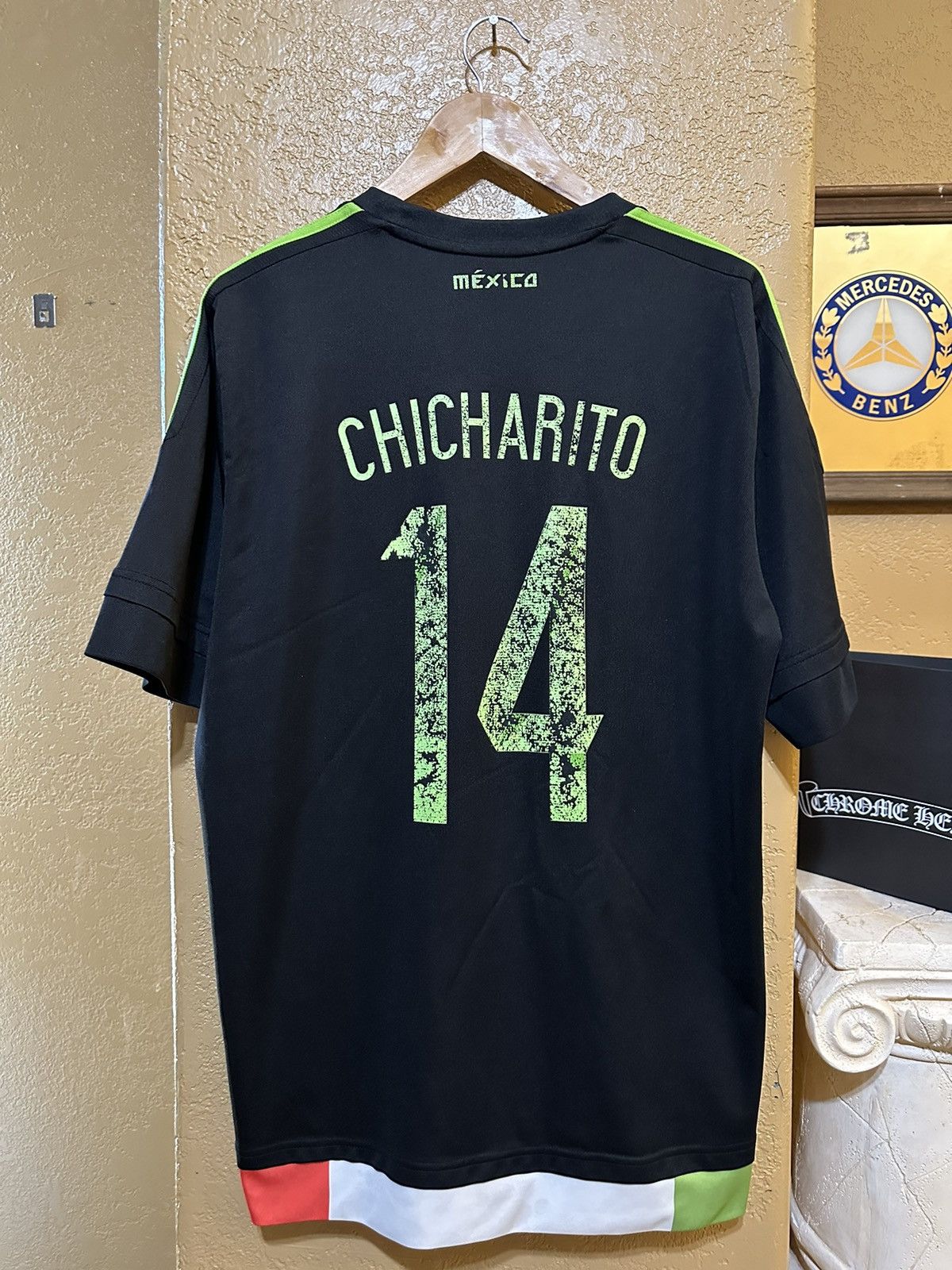 GRAIL 2015 Chicharito Mexico Football Soccer Home Jersey XL