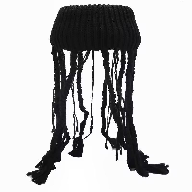 Handmade Knitted Designer Hip Hop Punk Dreadlocks Gothic Hat Size ONE SIZE - 7 Thumbnail