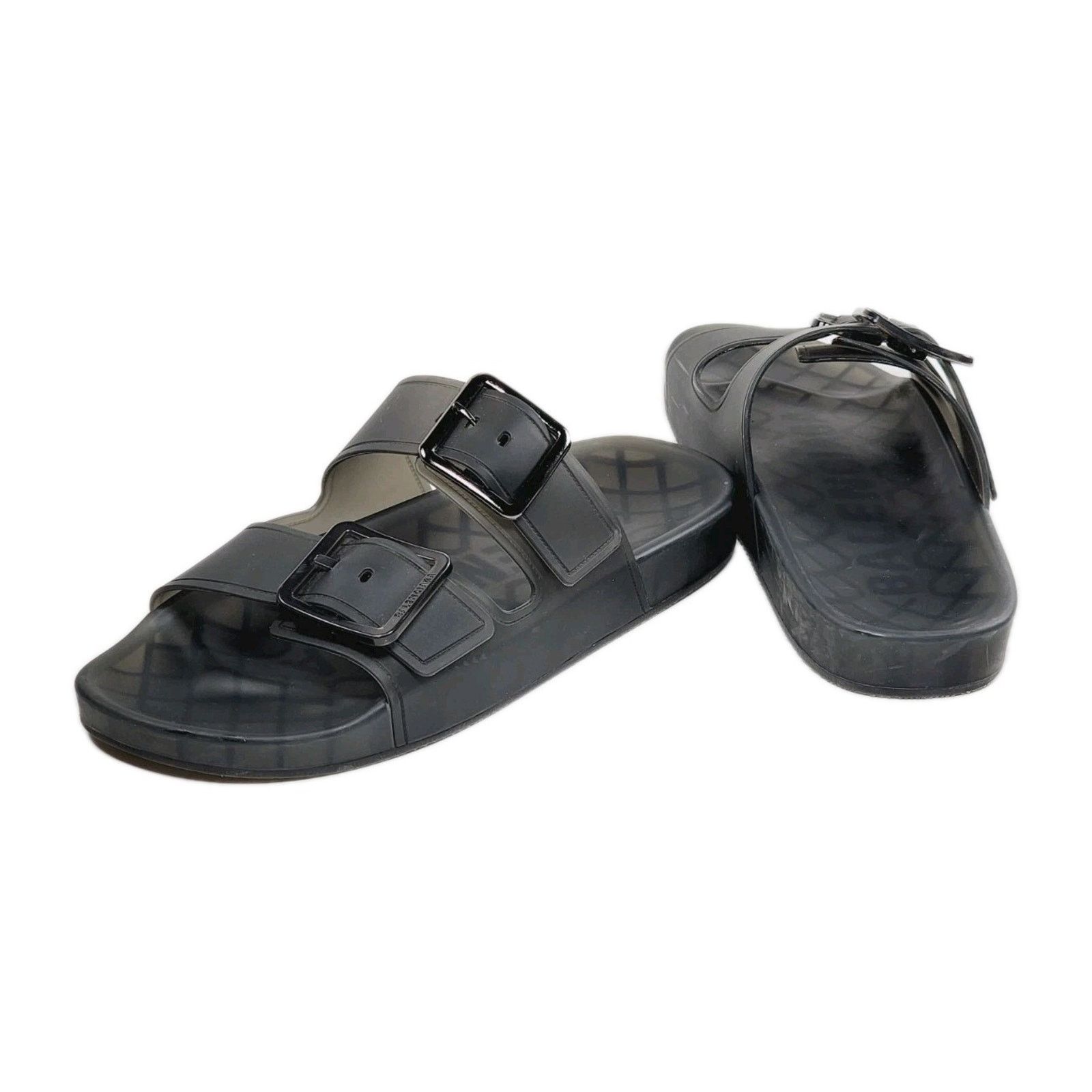 Balenciaga Balenciaga Mallorca Sandal Transparent US9 Black W2DZ1-1000 Size US 9 / IT 39 - 4 Thumbnail