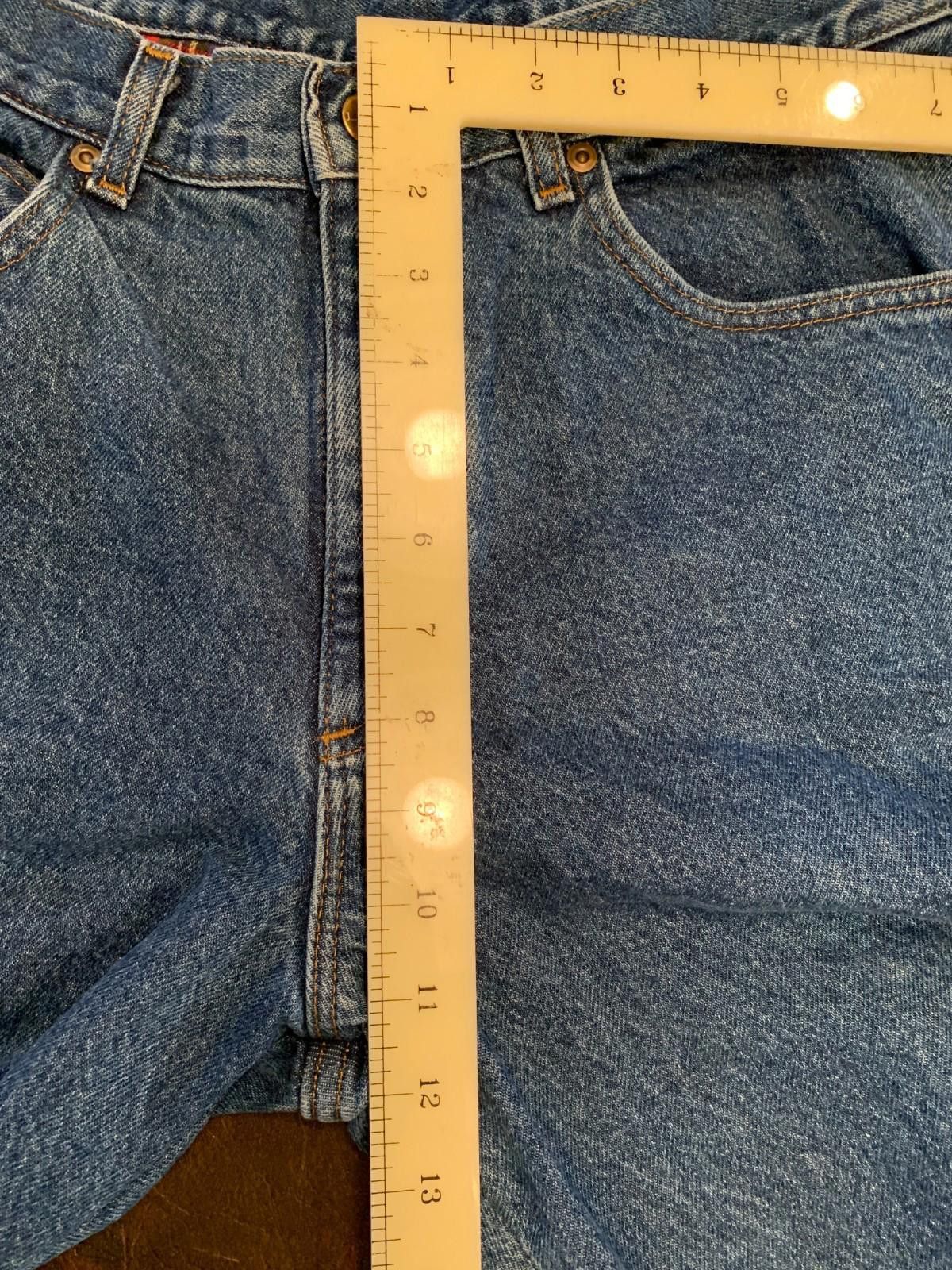 L.L. Bean LL Bean Flannel Jeans 34/28.5 Blue w/ Red Plaid Lining (226) Size US 34 / EU 50 - 6 Thumbnail