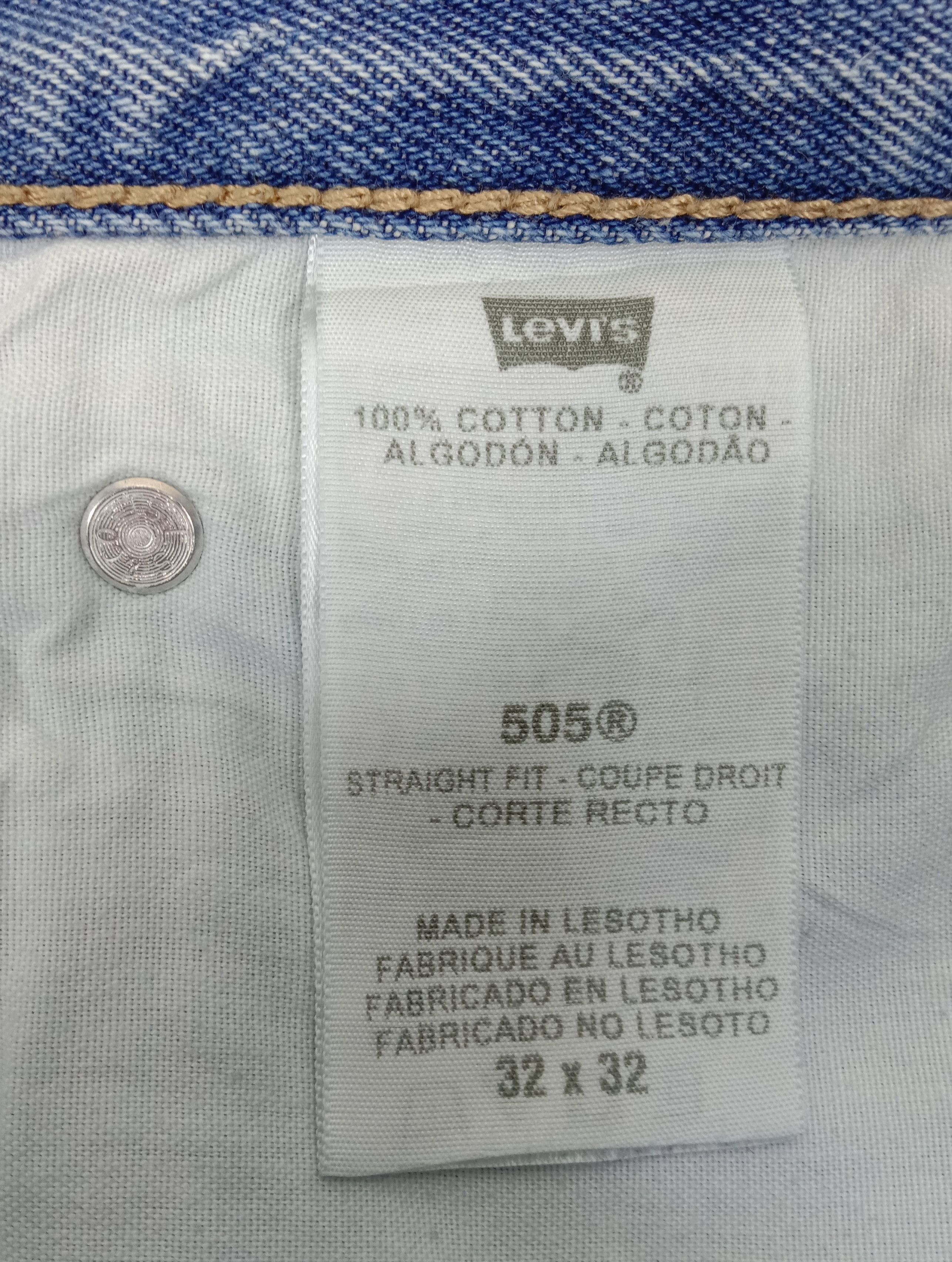 Levi's Vintage Levi's 505 Light Wash Jeans Straight Fit Denim Size US 32 / EU 48 - 14 Thumbnail