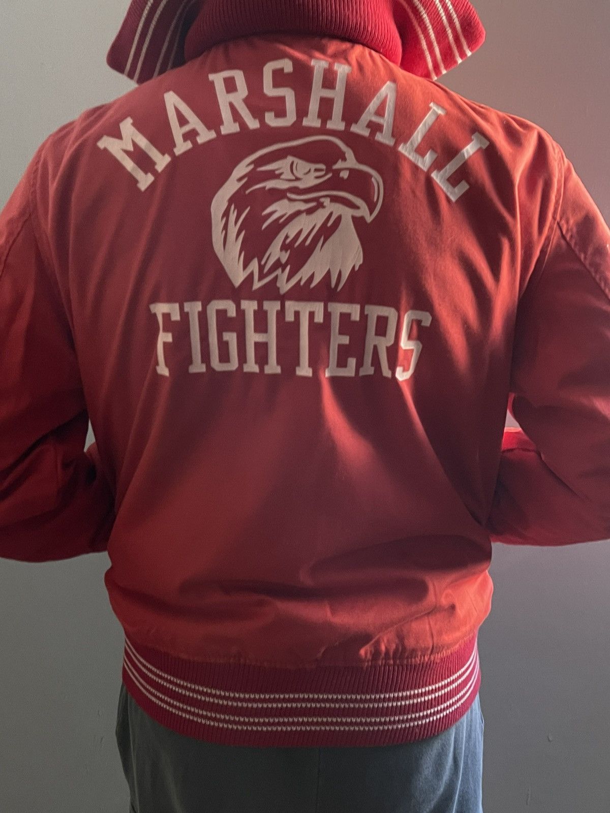 Franklin & Marshall Franklin & Marshall Reversible Varsity Leather Jacket Size US XL / EU 56 / 4 - 14 Thumbnail