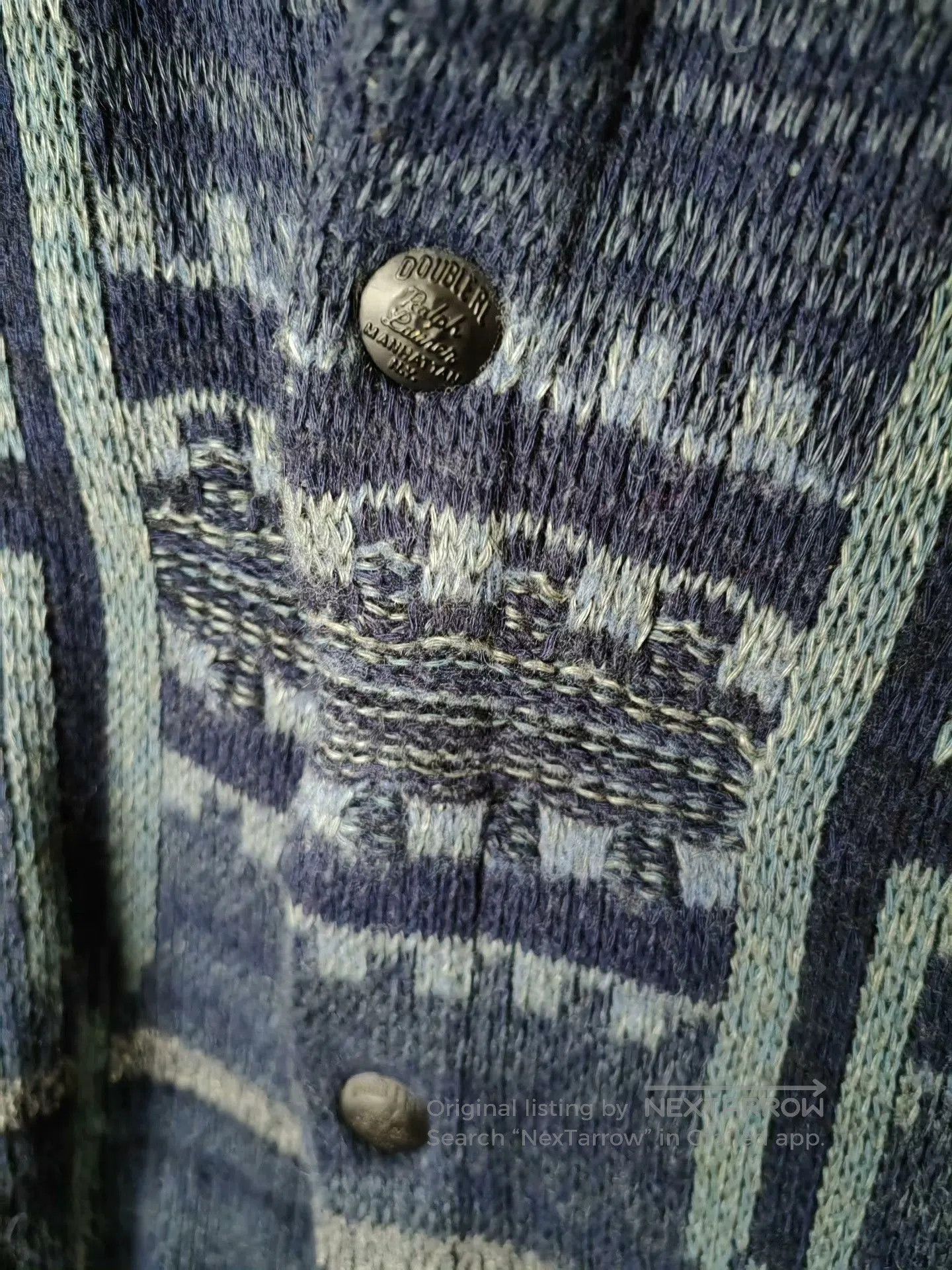 RRL Ralph Lauren RRL Indigo Workshirt Sweater. Size US M / EU 48-50 / 2 - 8 Thumbnail