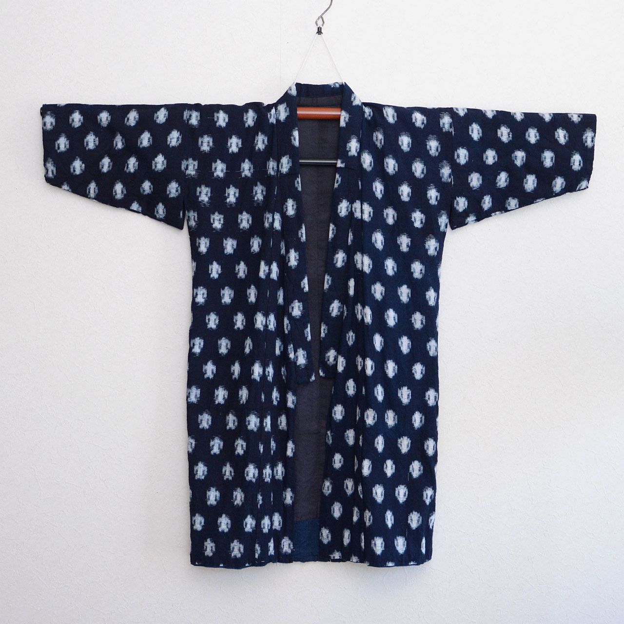 Other Indigo Kasuri Cotton Kimono Showa Era Vintage for Remake Use Size XS / US 0-2 / IT 36-38 - 2 Thumbnail