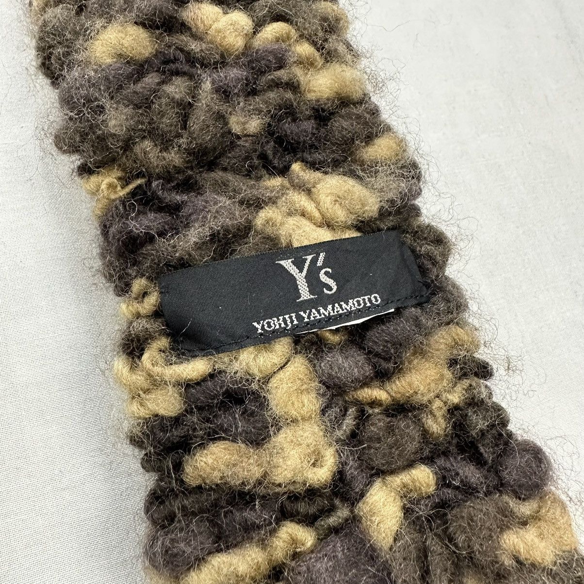Yohji Yamamoto Y’s By Yohji Yamamoto Chunky Knit Scarf With Fringe Size ONE SIZE - 5 Thumbnail