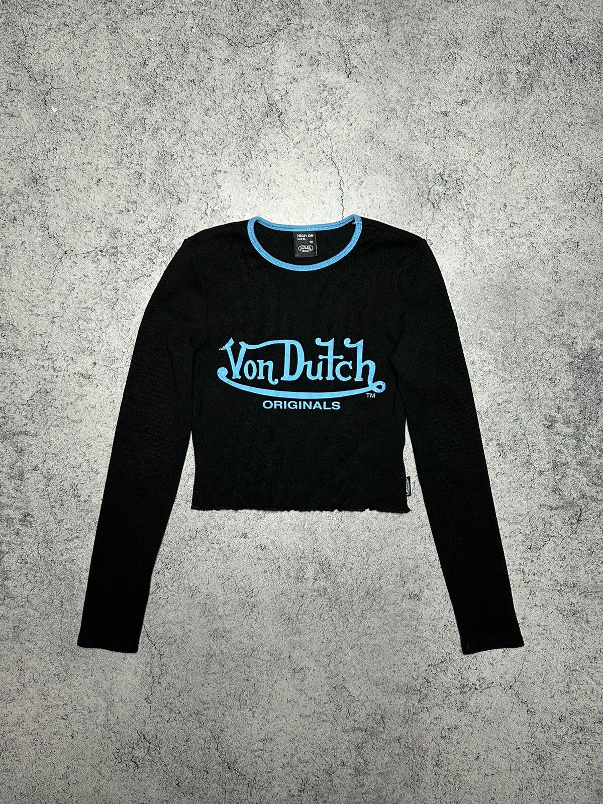 Von Dutch Von Dutch Logo Crop Long Sleeve Top Size M / US 6-8 / IT 42-44 - 1 Thumbnail