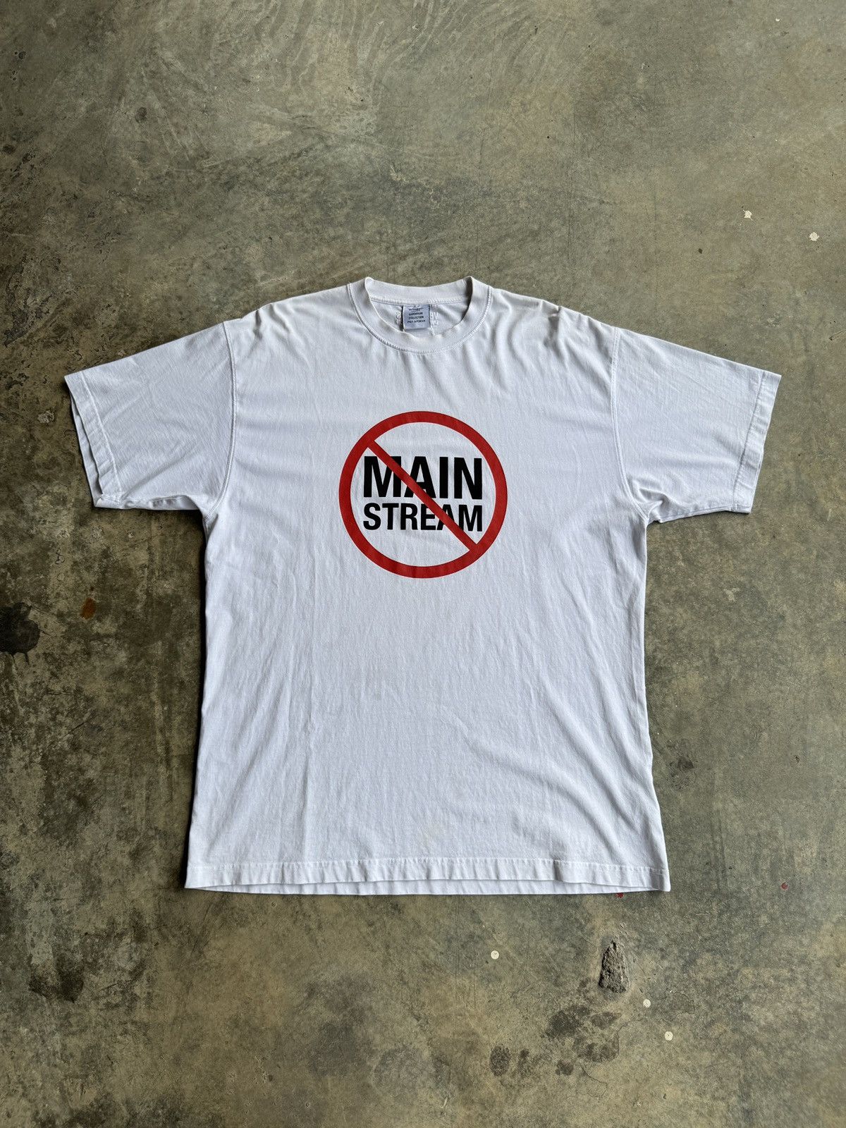 Designer × Vetements *RARE* VETEMENTS GVASALIA MAINSTREAM DOUBLE FACE TEE Size US XS / EU 42 / 0 - 1 Thumbnail