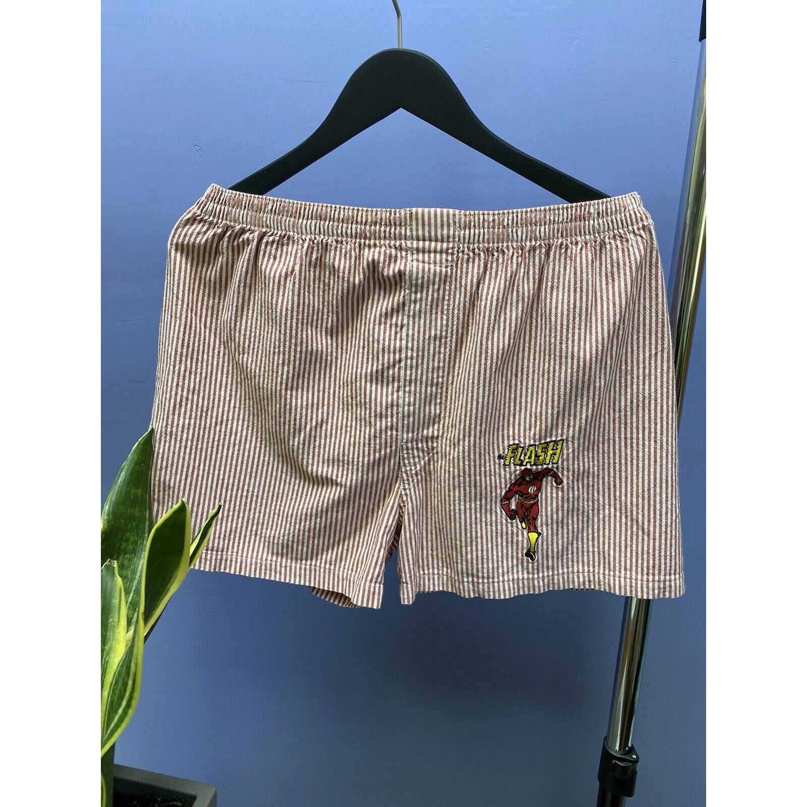DC Vintage DC Flash Striped Shorts Size L Striped Size US 34 / EU 50 - 4 Thumbnail