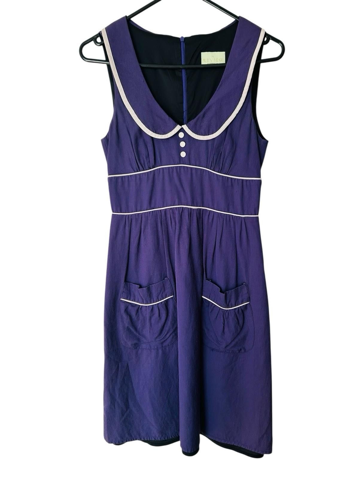 Review Review vintage Retro Pin Up Y2K dress - size AU/UK 6 US 2 Size XS / US 0-2 / IT 36-38 - 1 Thumbnail