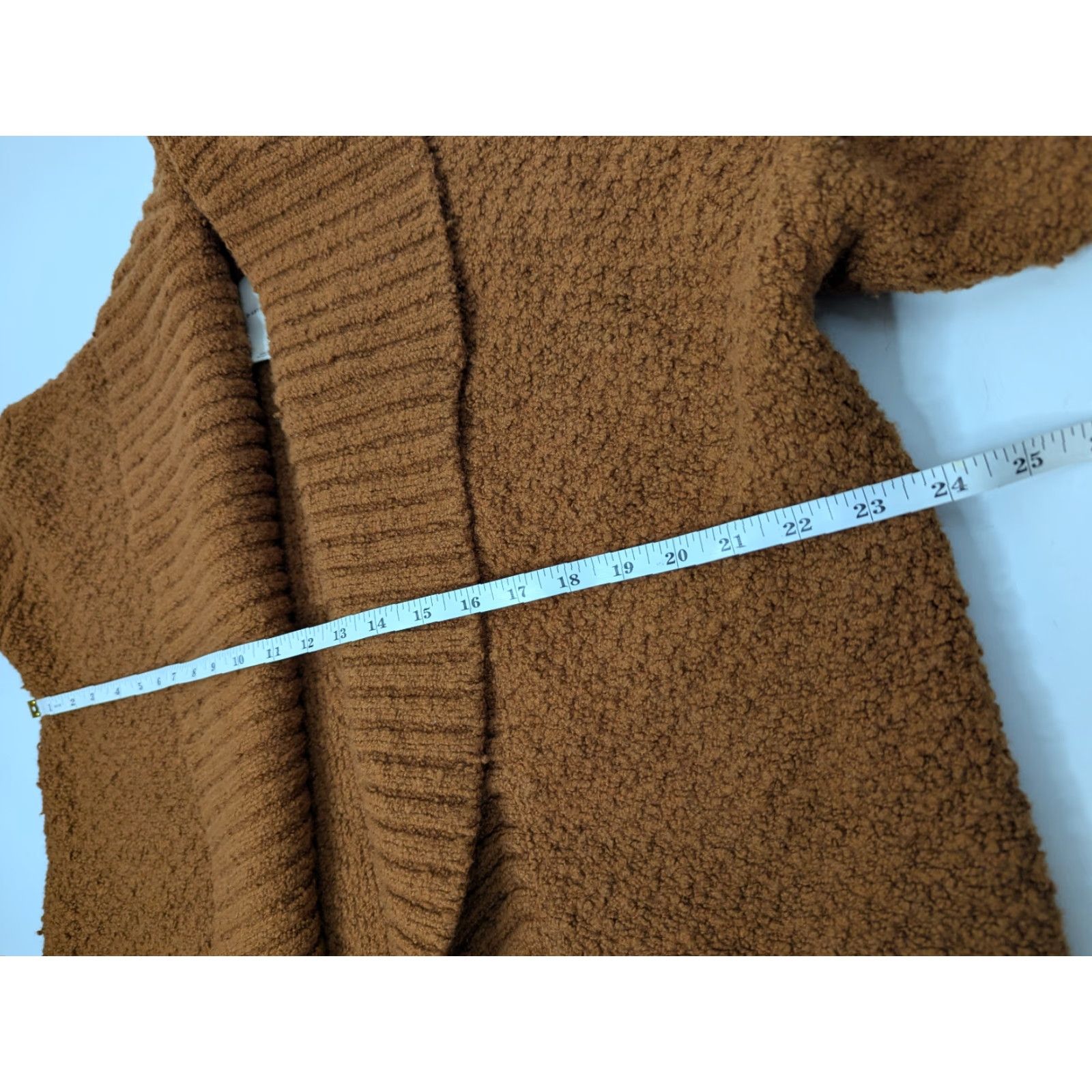 Anthropologie VINTAGE Anthropologie Women’s Denise Textured Knit Pecan Brown Cardigan Sweater Medium Size M / US 6-8 / IT 42-44 - 5 Thumbnail