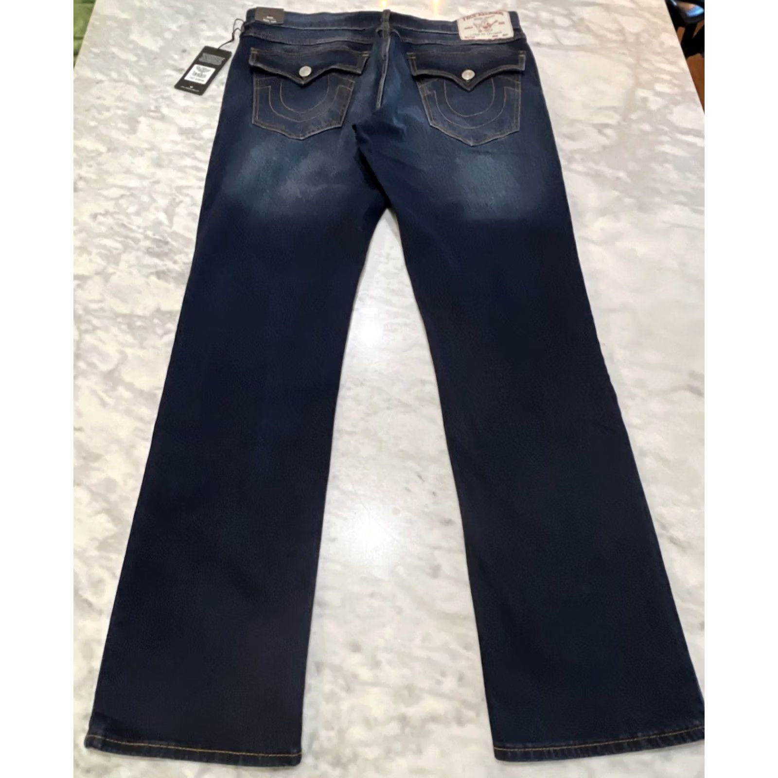 True Religion True Religion Ricky Jeans Men 34 Dark Woodland Wash Relax Straight SN Flap NWT Size US 34 / EU 50 - 4 Thumbnail