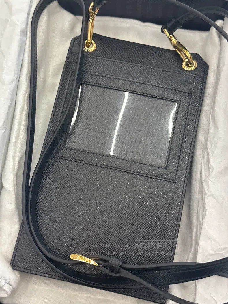 Prada Prada Phone Wallet Crossbody Bag with Rose Lightning Desig Size ONE SIZE - 6 Thumbnail