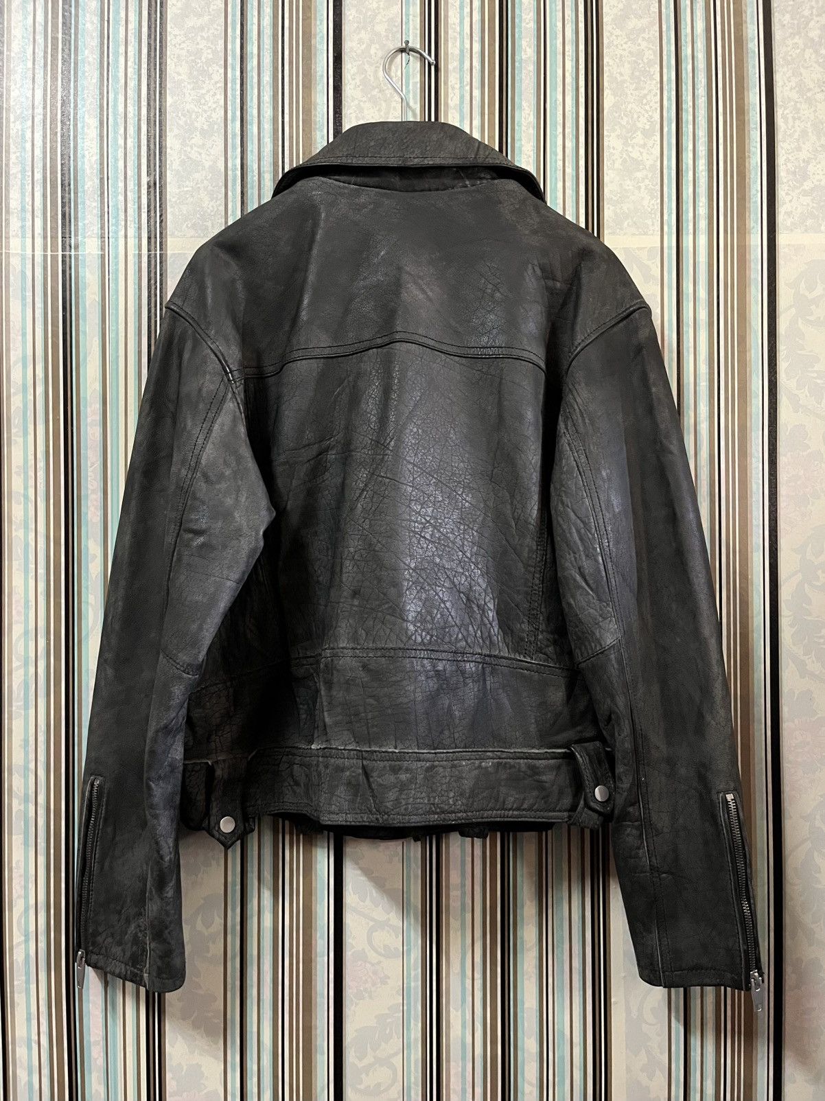 Zara Vintage 2000s buffalo leather double collar #H1 Size US L / EU 52-54 / 3 - 5 Thumbnail
