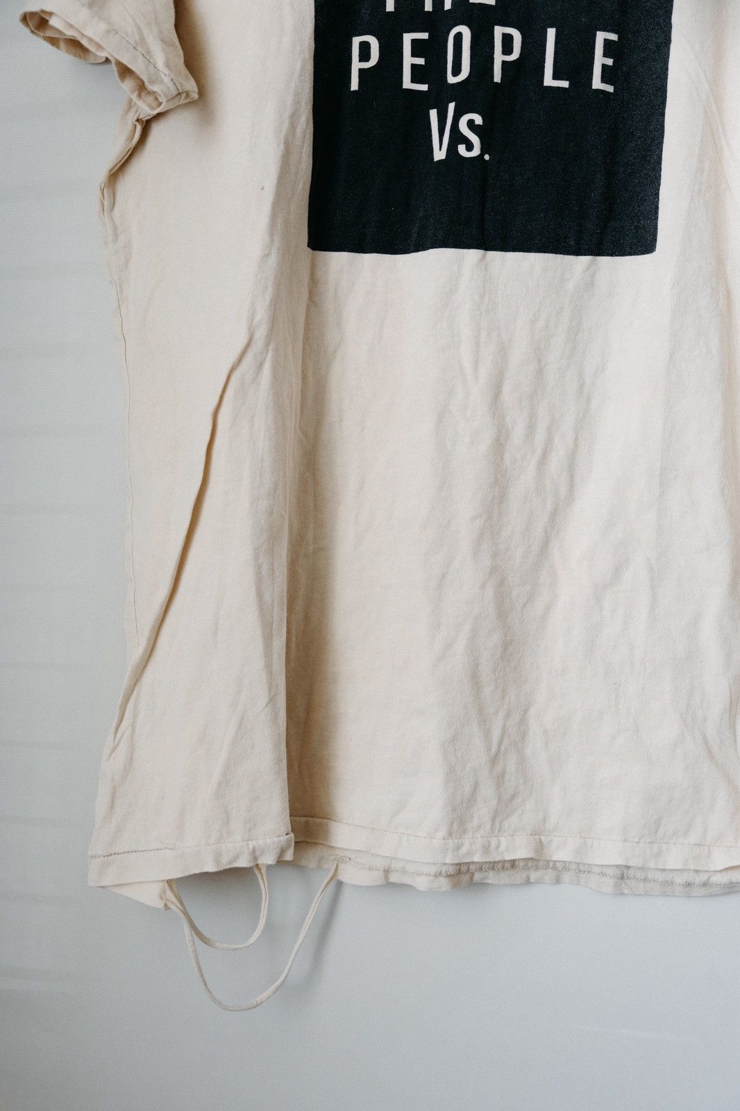 The People Vs. The People Vs. Tee – XL – Distressed Cream / Black Box Logo Size US XL / EU 56 / 4 - 2 Thumbnail