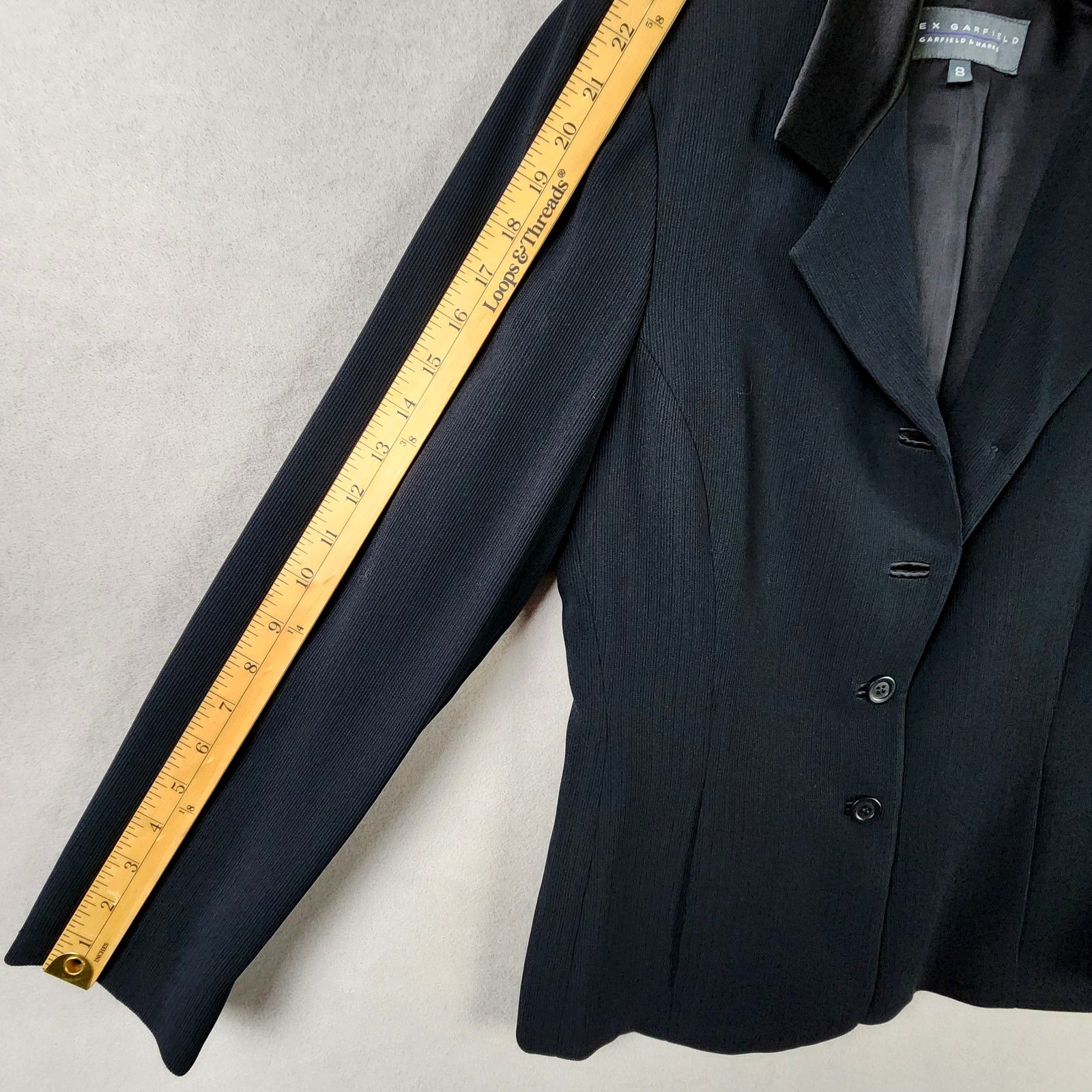 Other Garfield & Marx Buttoned Jacket Women's Sz 8 Black Corduroy Size M / US 6-8 / IT 42-44 - 3 Thumbnail