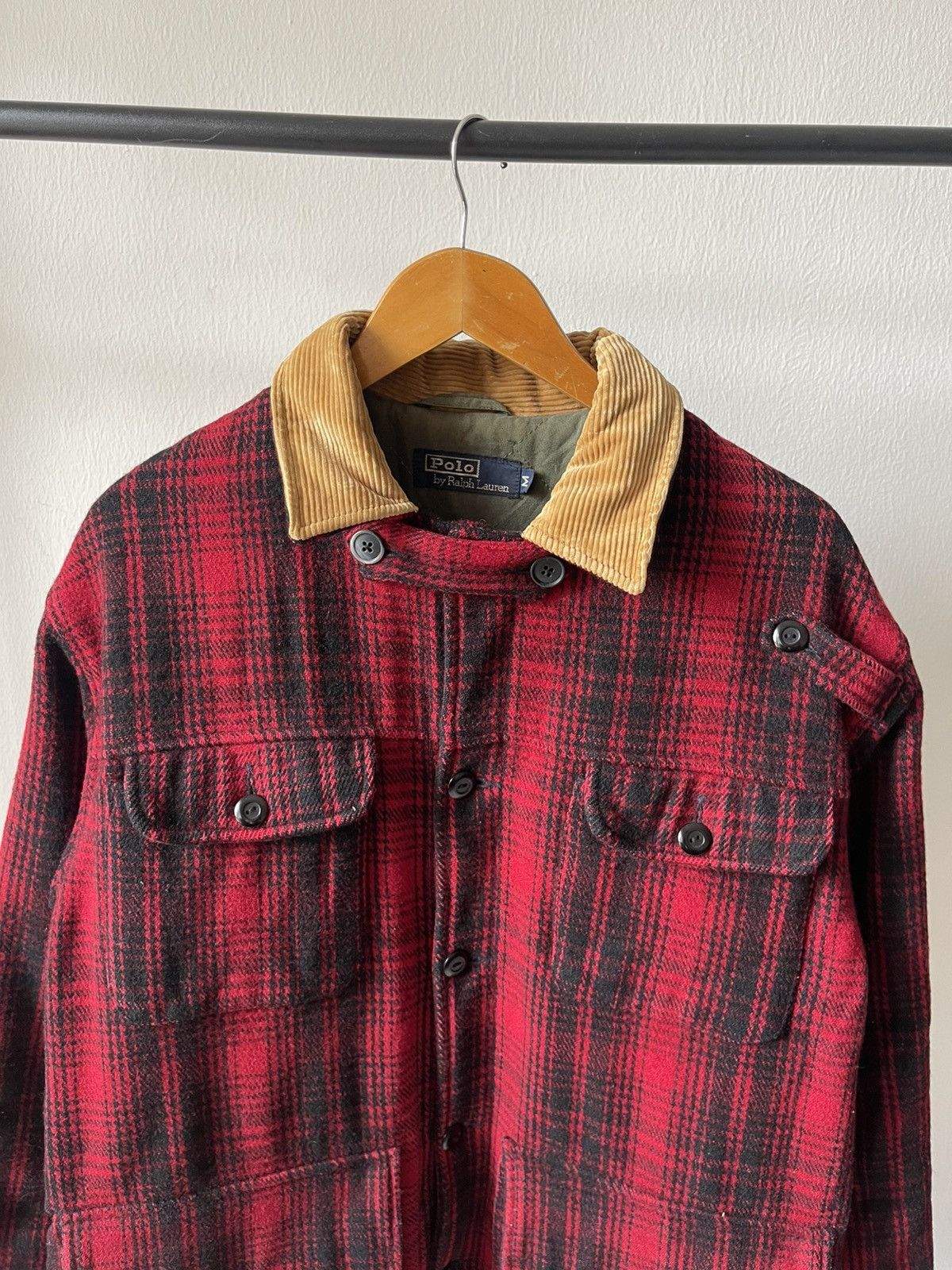 Polo Ralph Lauren 90s Polo Ralph Lauren Buffalo Plaid Heavy Wool Jacket 96 Size US L / EU 52-54 / 3 - 7 Thumbnail
