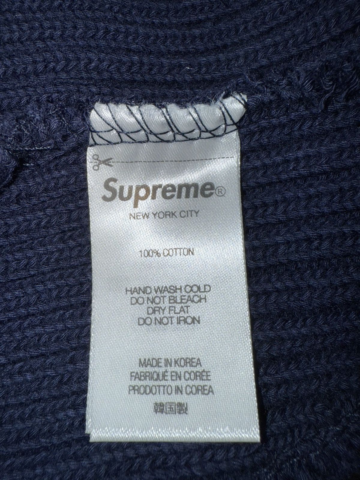 Supreme Supreme overdyed beanie navy blue Size ONE SIZE - 4 Thumbnail