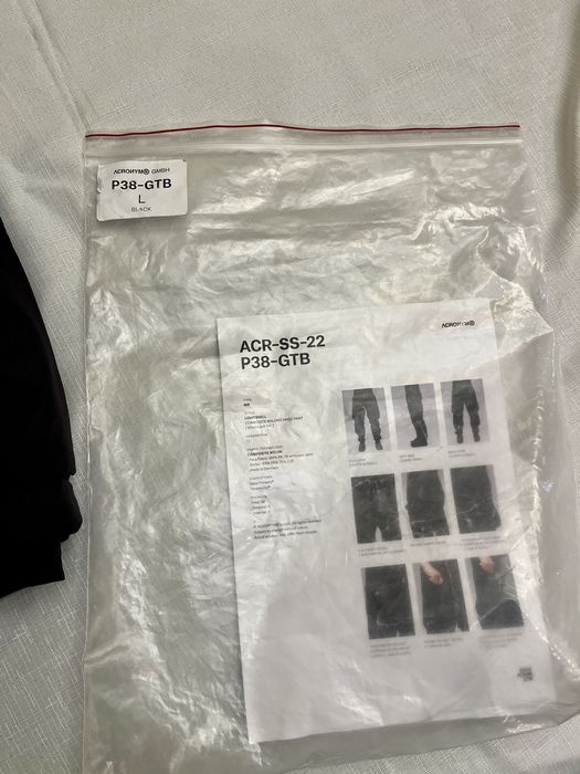 Acronym Acronym P38-GTB Black L Large | Grailed