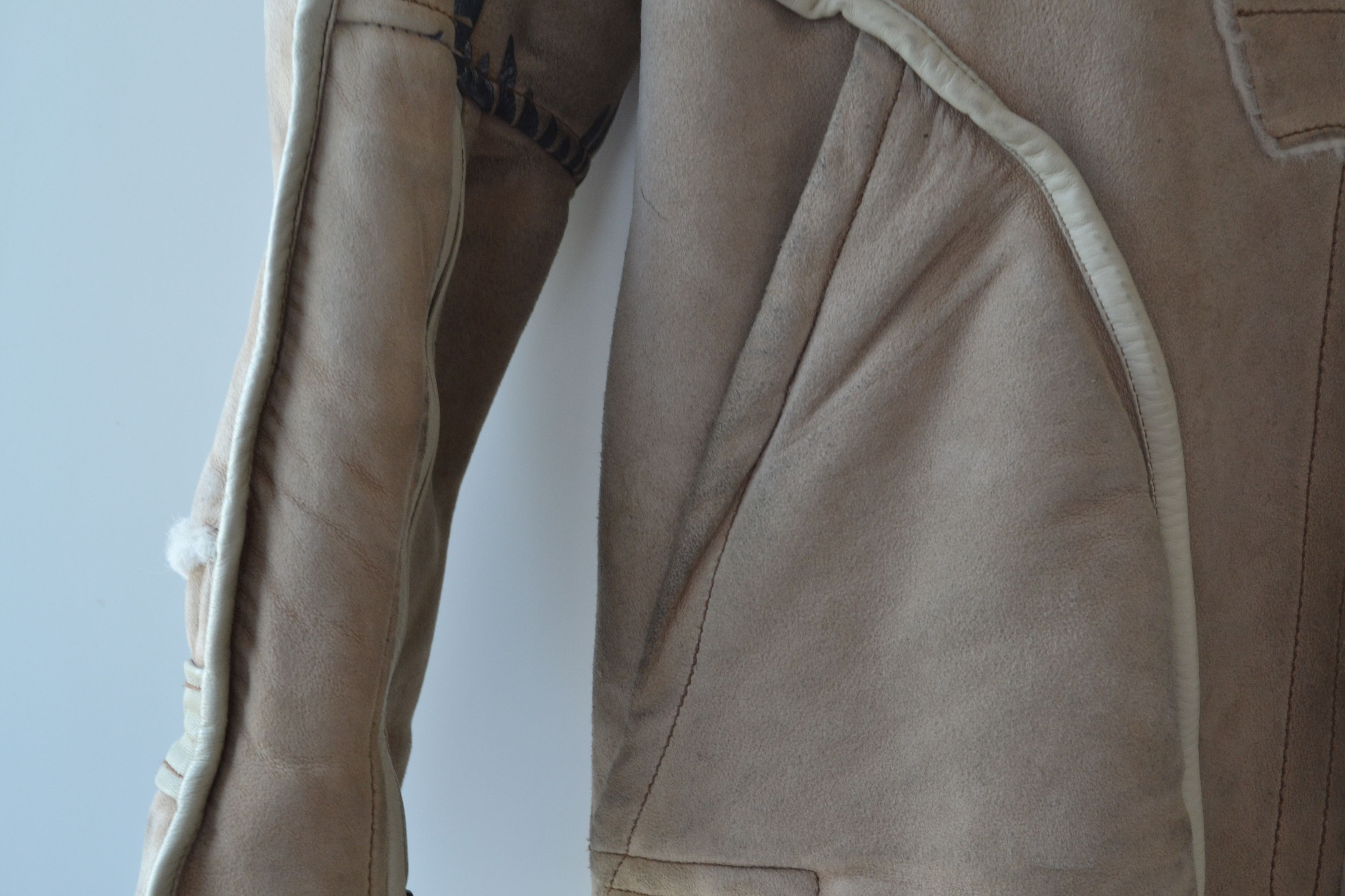 Roberto Cavalli ROBERTO CAVALLI Shearling Jacket Leather Fur Beige Size M / US 6-8 / IT 42-44 - 14 Thumbnail