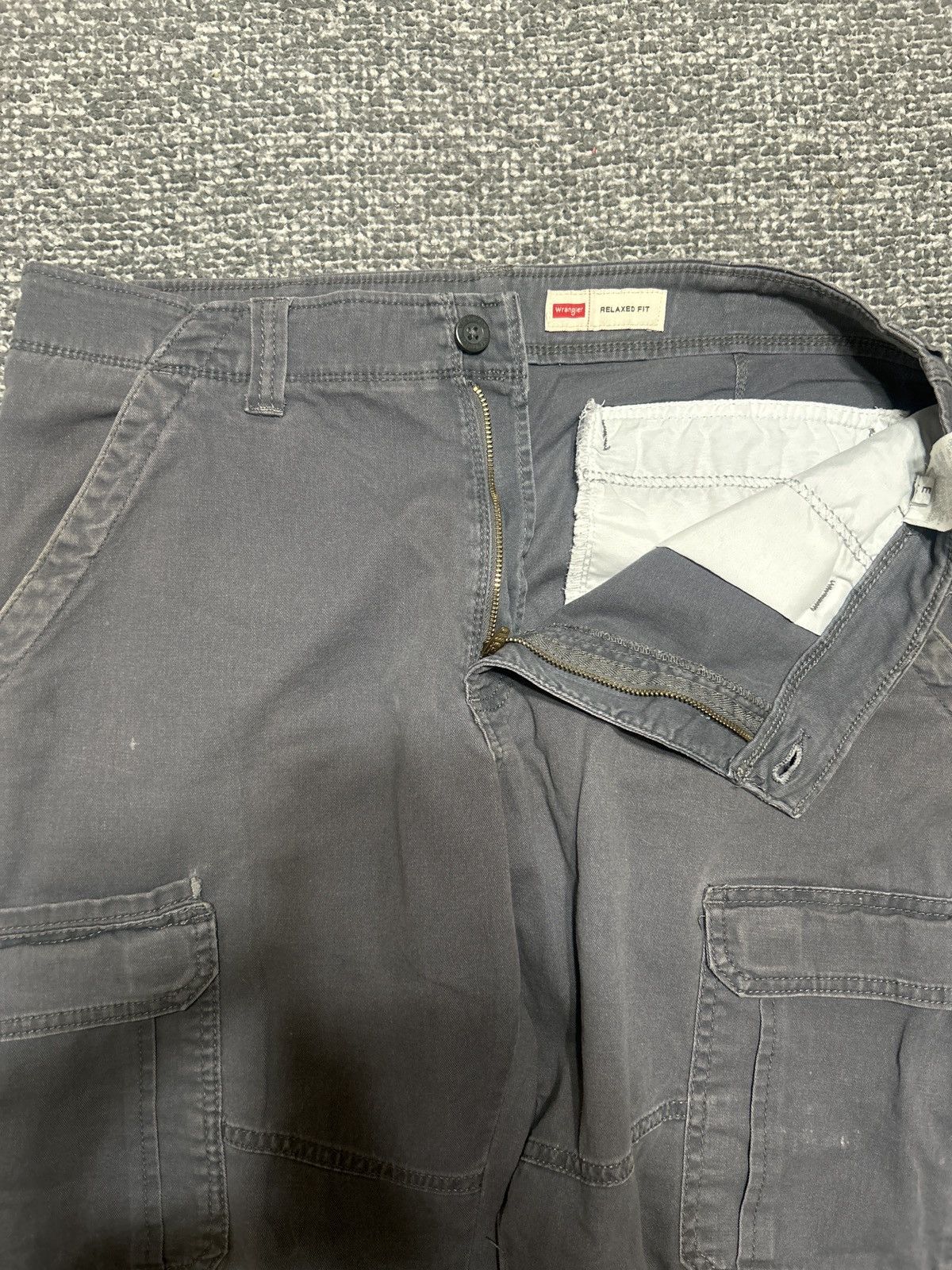 Vintage × Wrangler Faded Grey Wrangler Cargos Size US 32 / EU 48 - 3 Thumbnail