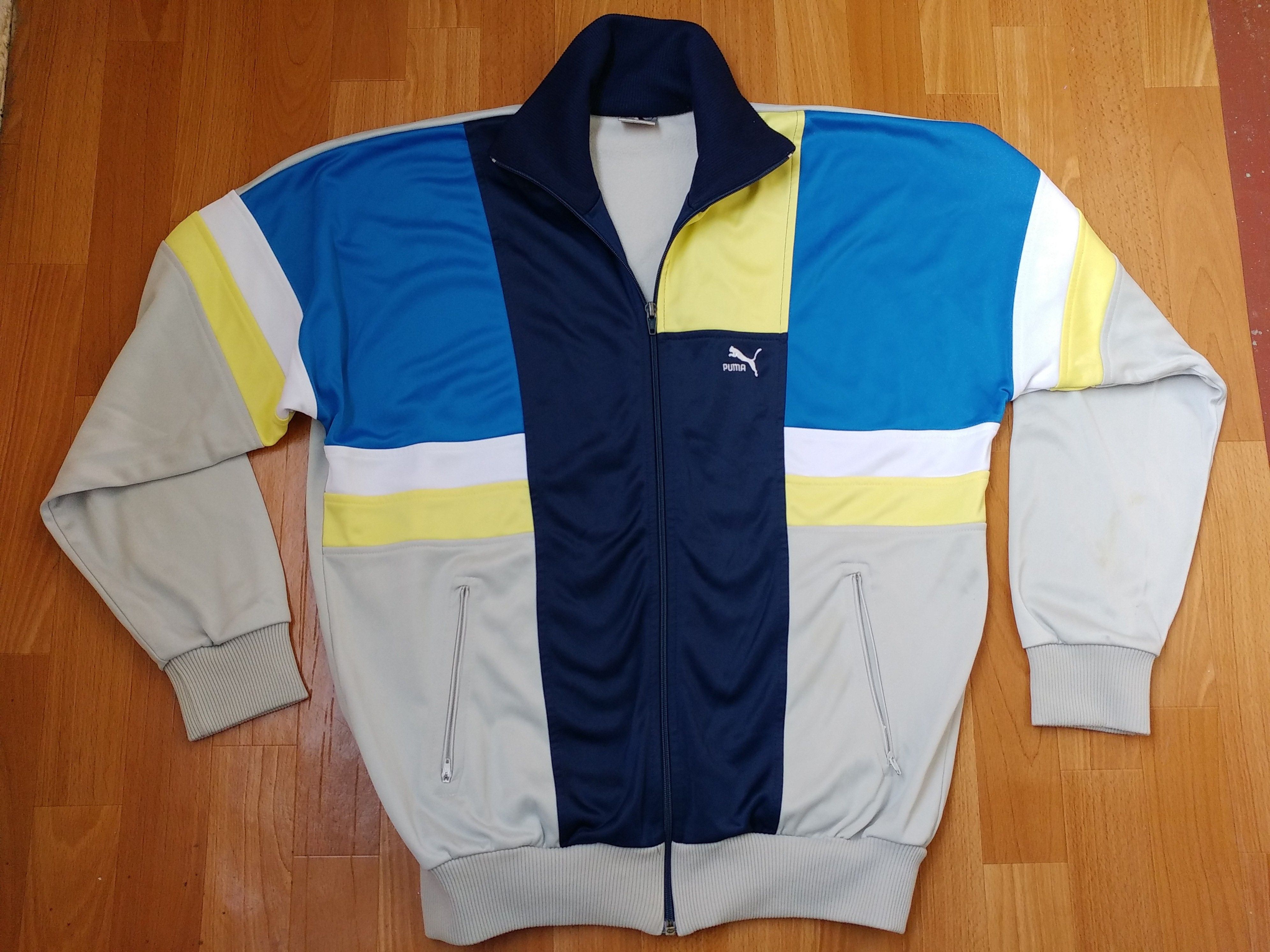 Puma × Vintage PUMA jacket, vintage track top 90s hip-hop clothing, 1990s L Size US L / EU 52-54 / 3 - 1 Thumbnail