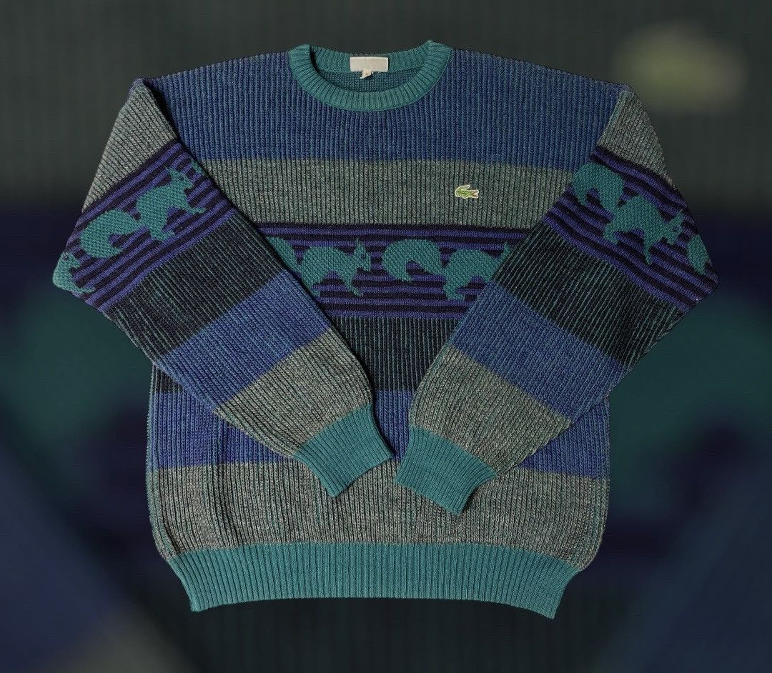 90's Rare Vintage Lacoste Sweater soft and pleasant