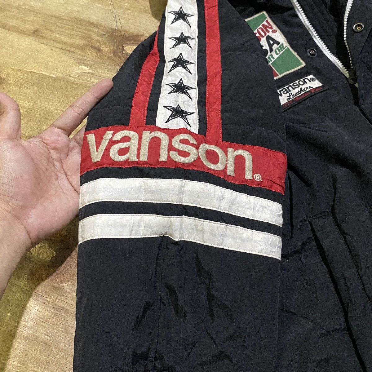 Japanese Brand × Vanson Leathers Vanson leathers down jacket Size US XXL / EU 58 / 5 - 4 Thumbnail