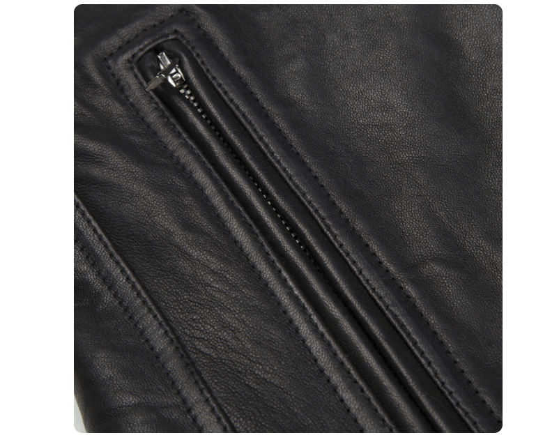 Rick Owens Rick Owens Men's Black Slim Fit Leather Jacket Size US S / EU 44-46 / 1 - 3 Thumbnail