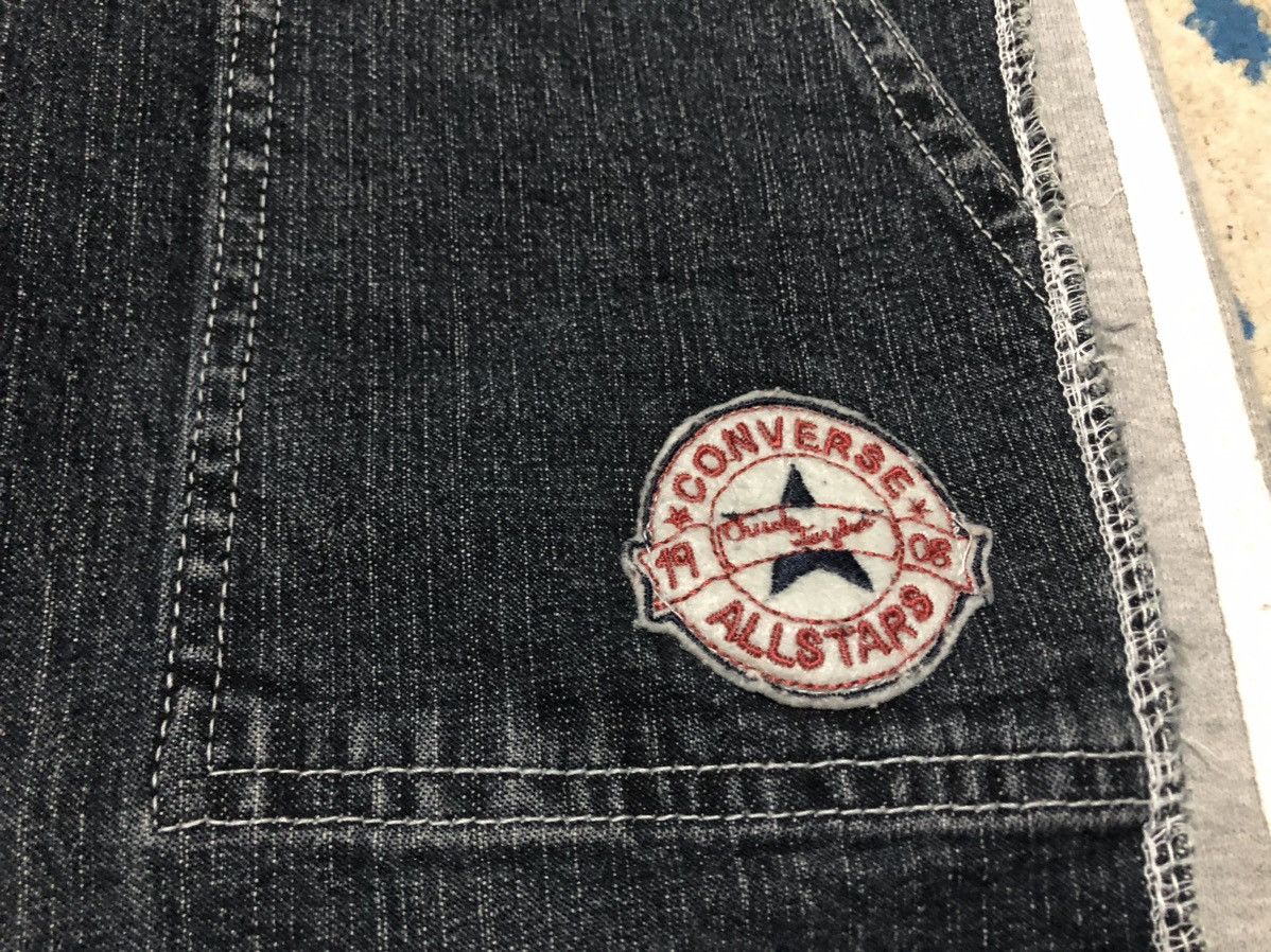 Converse Super RARE !!!Vintage 90s Converse hybrid pants jogger+denim Size 29" - 4 Thumbnail