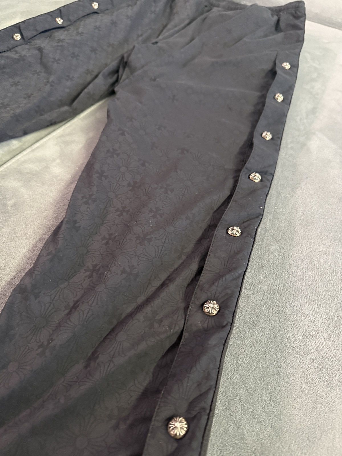 Chrome Hearts Chrome hearts Silver Button down track pants w/ size M Size US 30 / EU 46 - 6 Thumbnail
