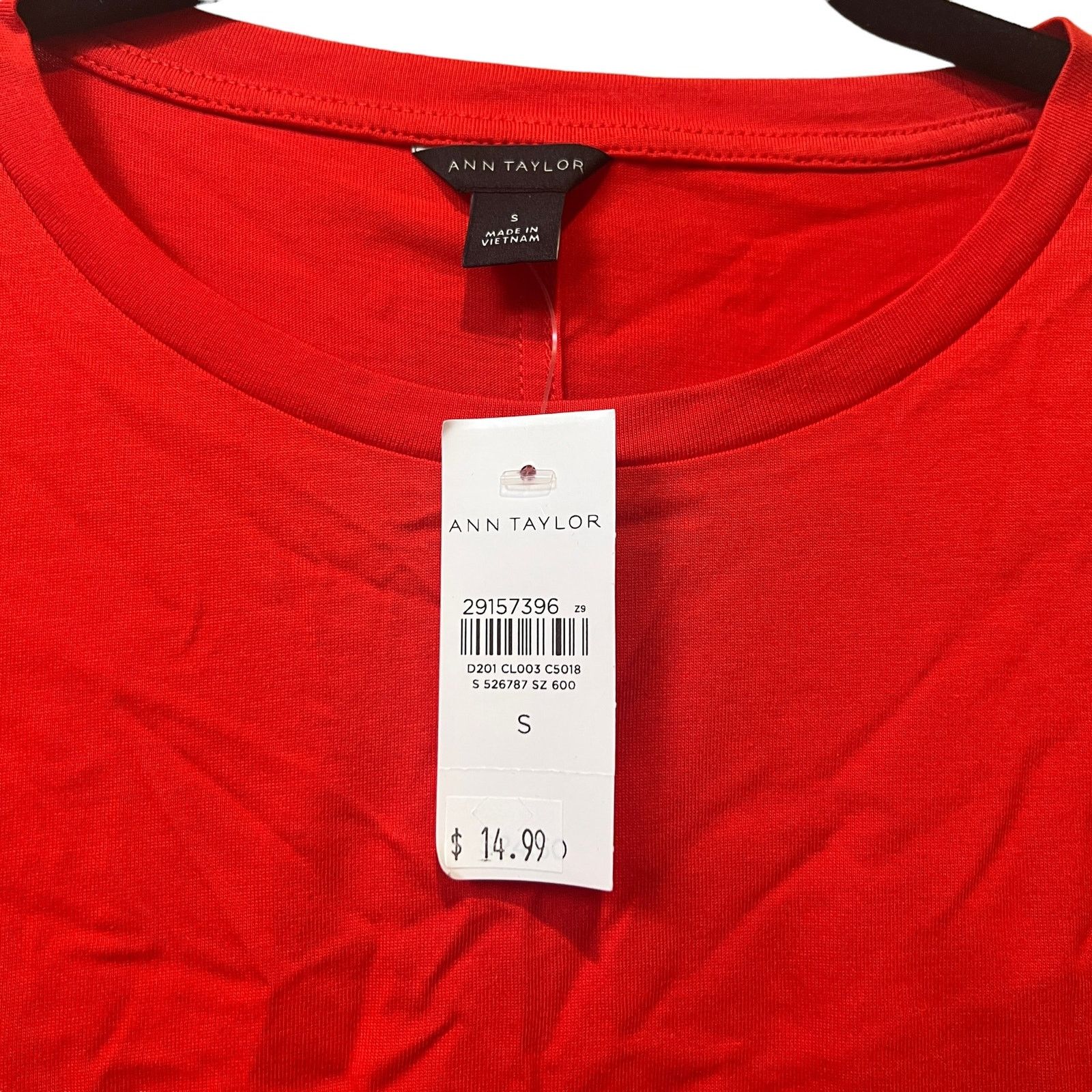 Ann Taylor NEW Ann Taylor Orange Short Sleeve Pima Cotton T-Shirt Top S Size S / US 4 / IT 40 - 5 Thumbnail