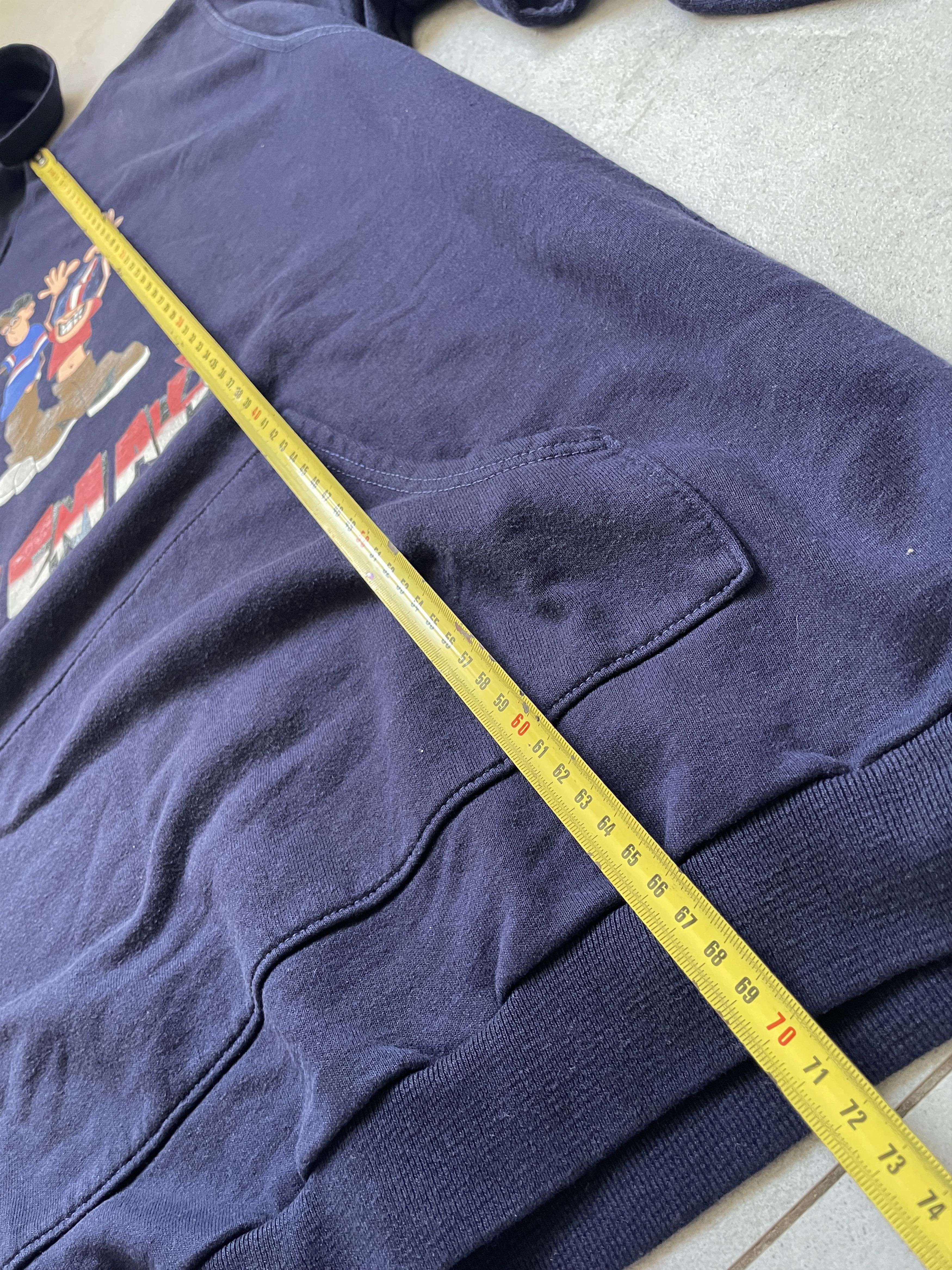 Vintage VINTAGE NO LIMITS HIT EM ALL SKATE RAP NAVY BAGGY HOODIE Size US M / EU 48-50 / 2 - 5 Thumbnail