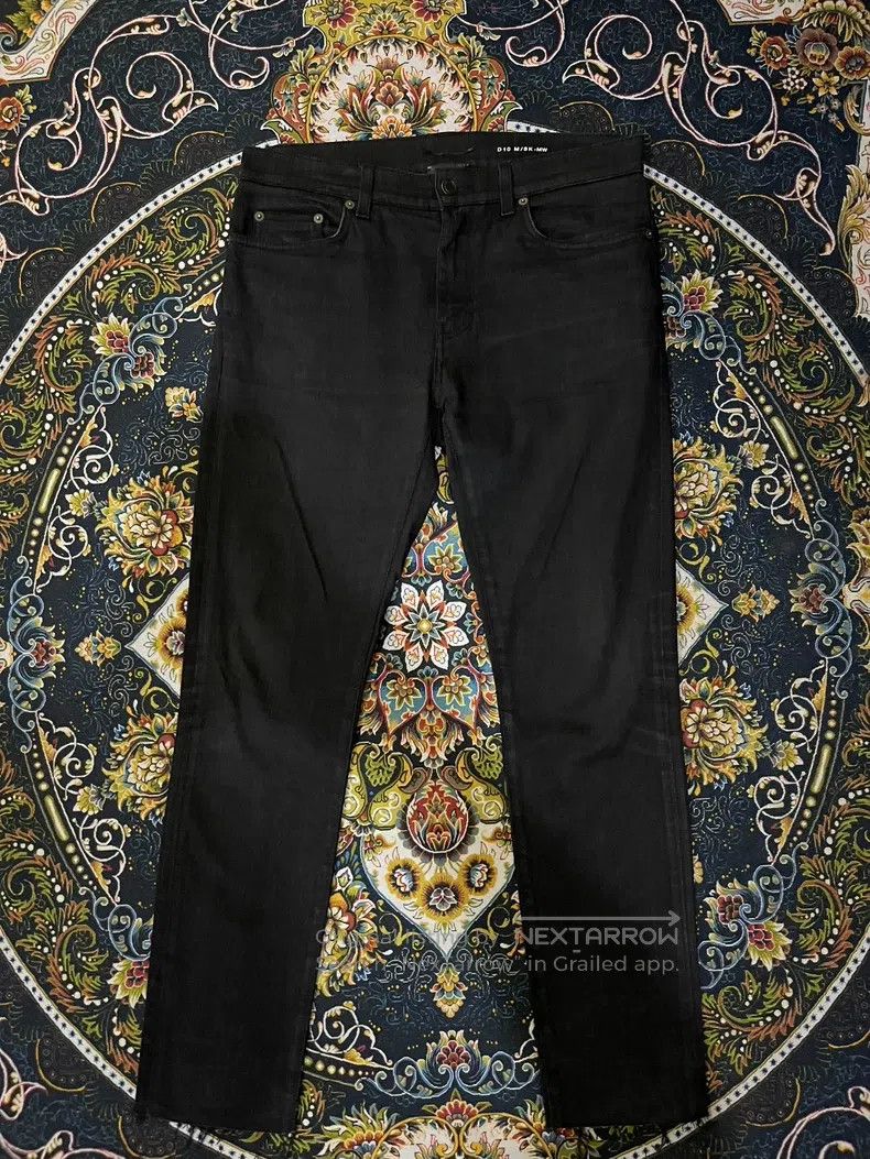 Saint Laurent Paris Saint Laurent Paris Black Samurai Frayed Hem Denim Pants Size US 31 - 1 Thumbnail
