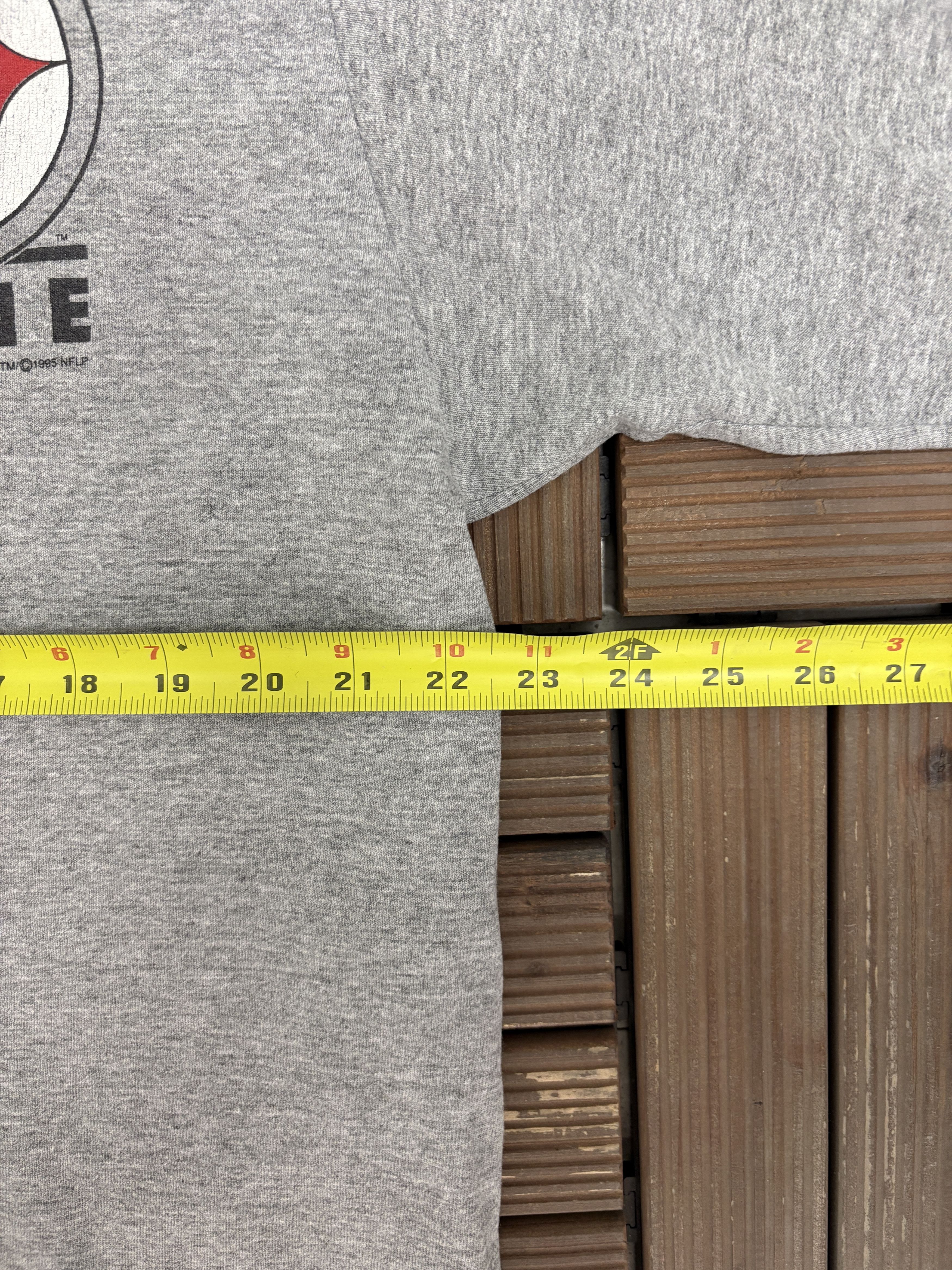 Starter Pittsburgh Steelers Pro-Line Vintage Grey T-Shirt Tee Size US XL / EU 56 / 4 - 6 Thumbnail