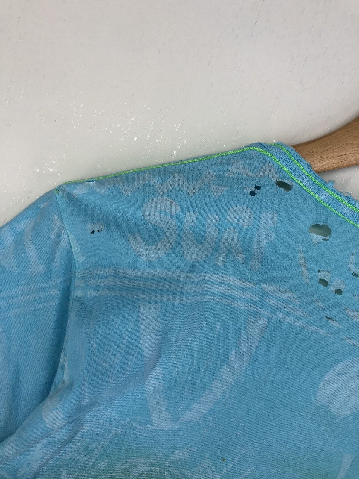 Japanese Brand Mowgli Surf Distressed Tshirt Size US M / EU 48-50 / 2 - 10 Thumbnail