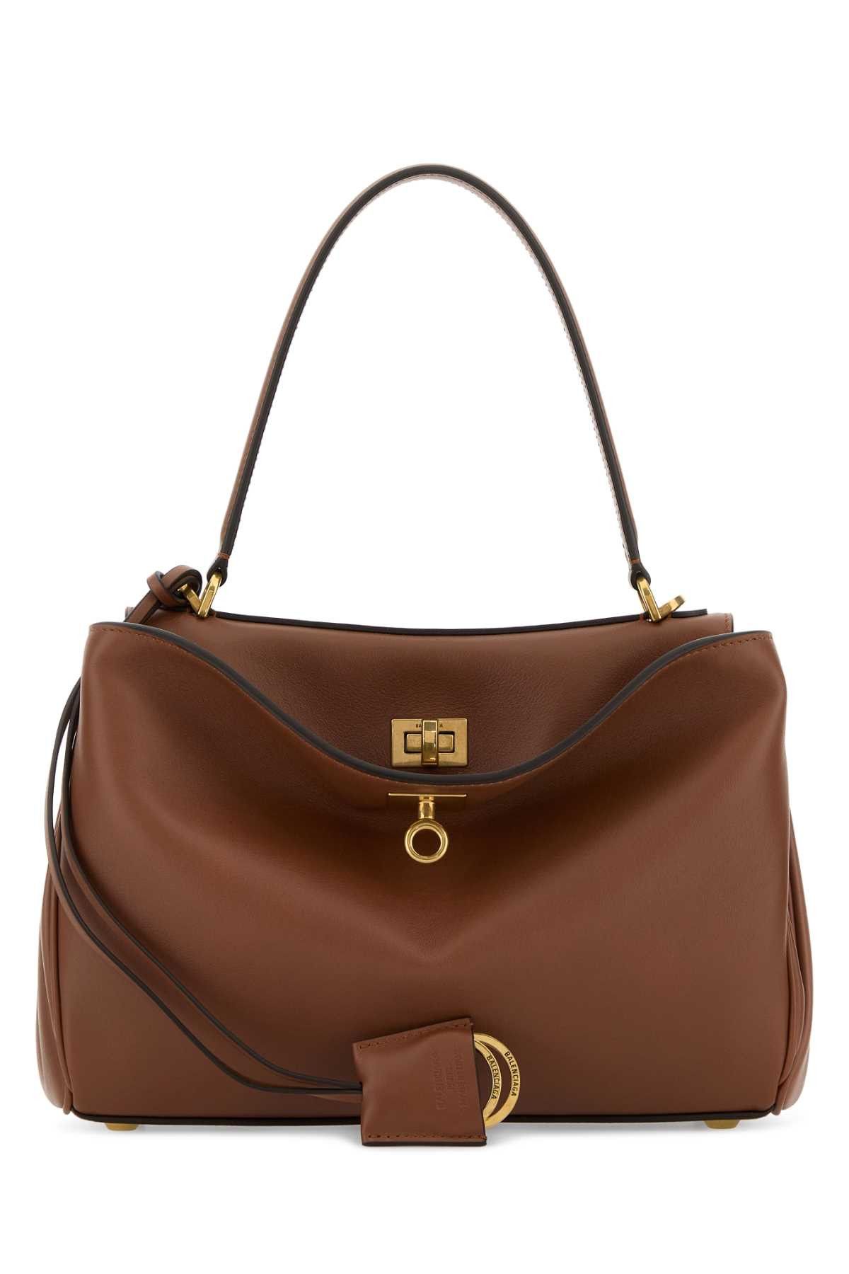 Balenciaga Carmel Leather Small Rodeo Handbag Size ONE SIZE - 1 Thumbnail