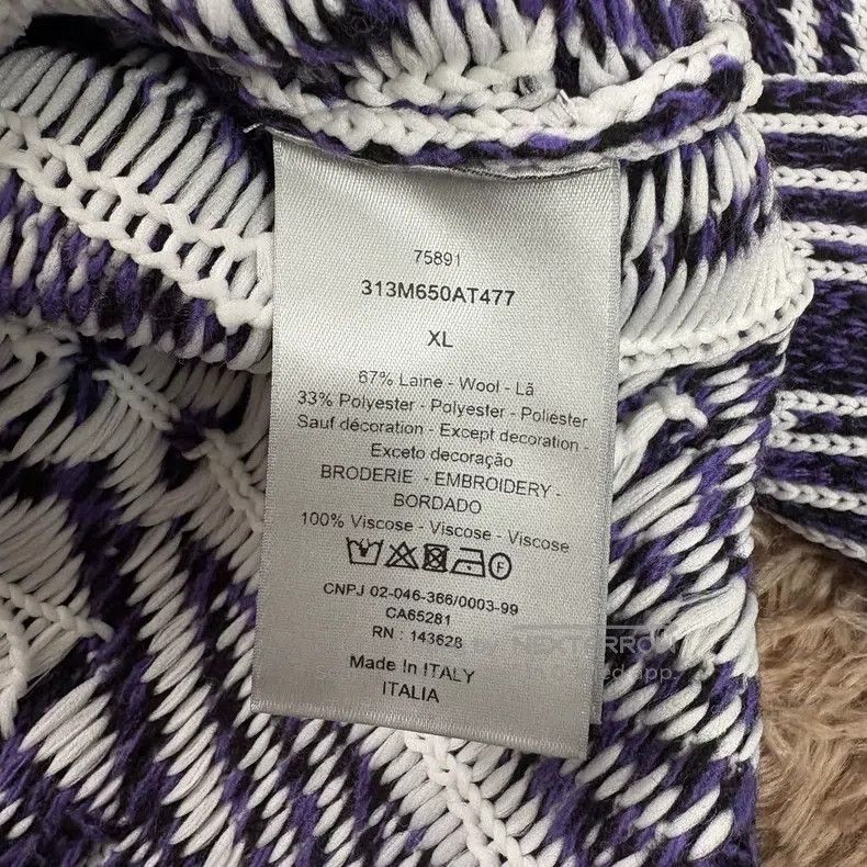 Dior Dior Purple diamond full print knit sweater Size XL / US 12-14 / IT 48-50 - 4 Thumbnail
