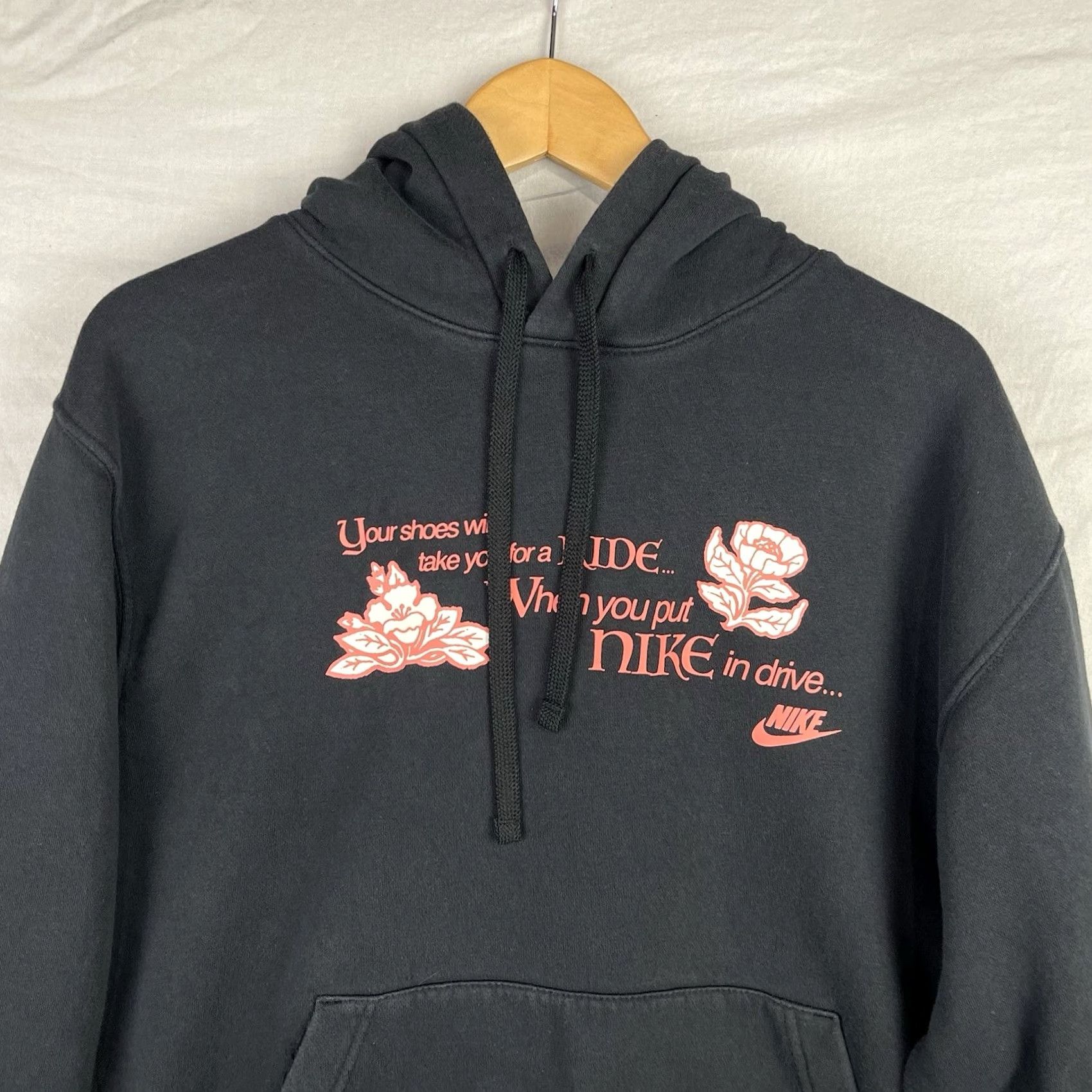 Nike VINTAGE Nike Sweatshirt Mens XL Black Sportswear Hoodie Open Concept DX1069-010 Size US XL / EU 56 / 4 - 5 Thumbnail