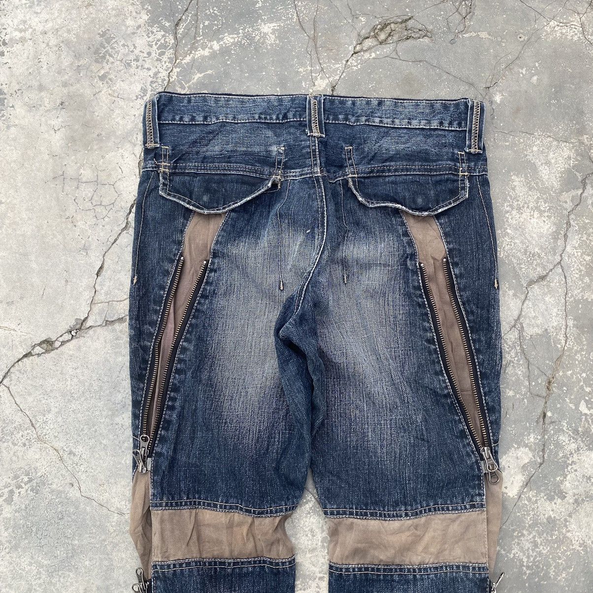 If Six Was Nine PPFM Seditionaries Adjustable Zipper Jeans Size US 31 - 8 Thumbnail