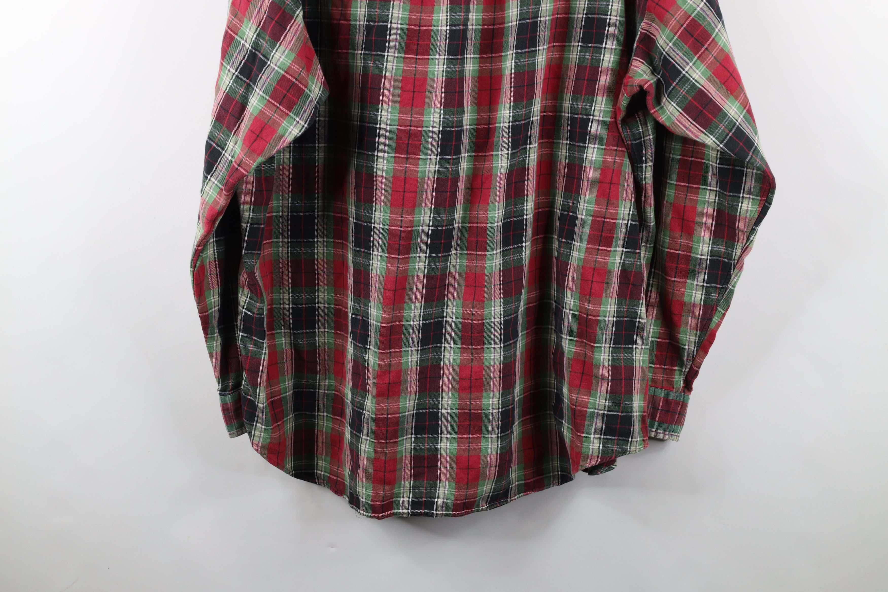 Ralph Lauren × Vintage Vintage 90s Ralph Lauren Collared Flannel Button Down Shirt Size US XL / EU 56 / 4 - 11 Thumbnail