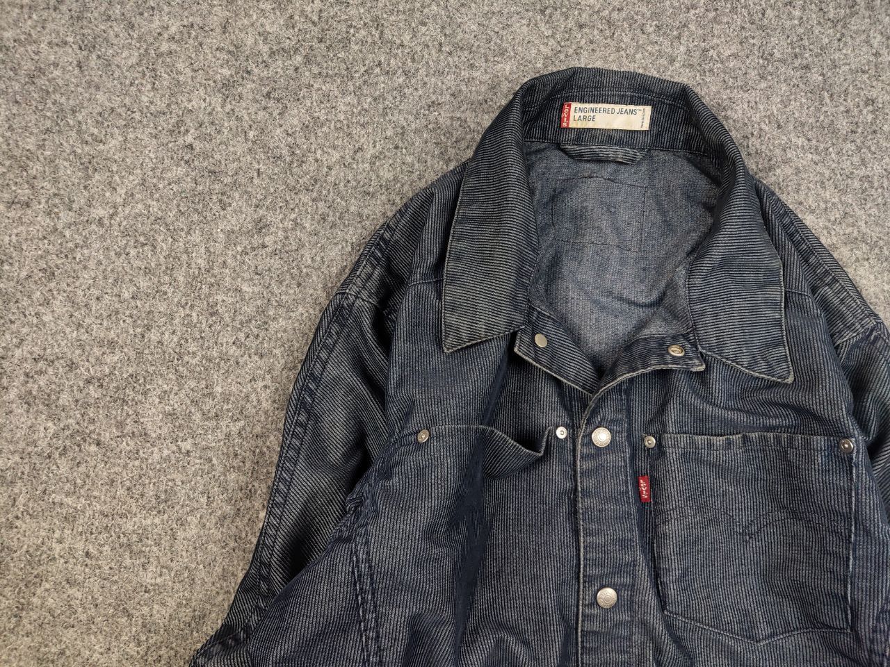 Levi's Vintage 90's levis Engineered Dark Blue Corduroy Jacket Size US L / EU 52-54 / 3 - 3 Thumbnail