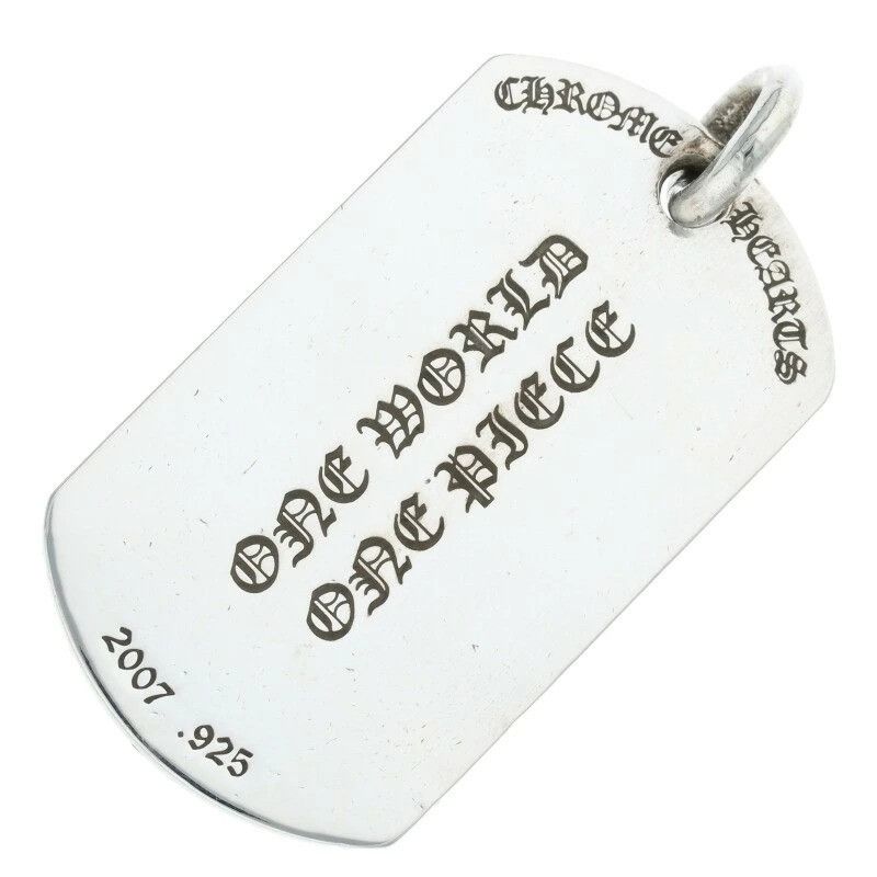 Chrome Hearts CHROME HEARTS LARGE DOG TAG ONE WORLD ONE PIECE SILVER Size ONE SIZE - 2 Thumbnail