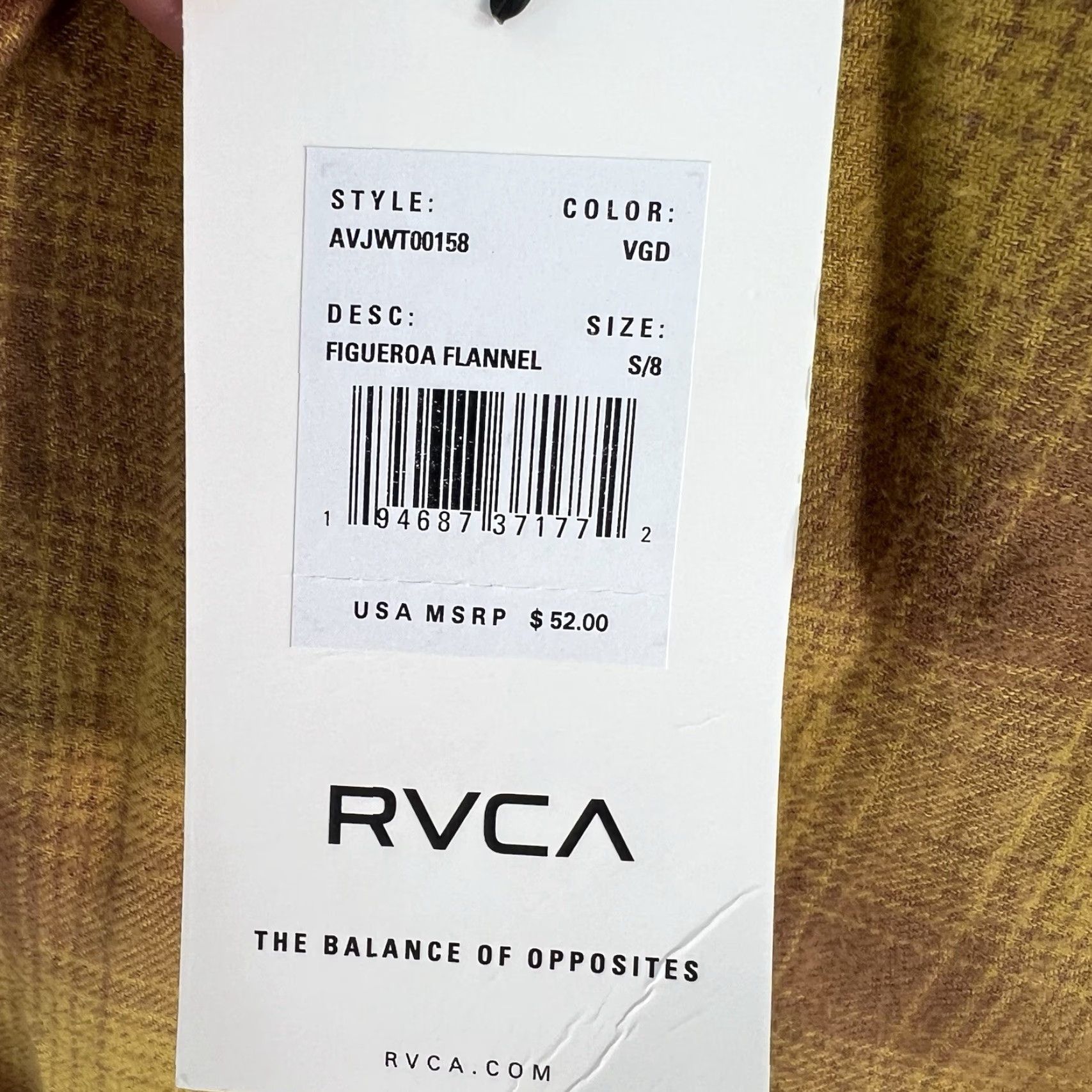 RVCA RVCA Plaid Flannel Button-Up Shirt Women’s S Yellow NWT Size S / US 4 / IT 40 - 7 Thumbnail