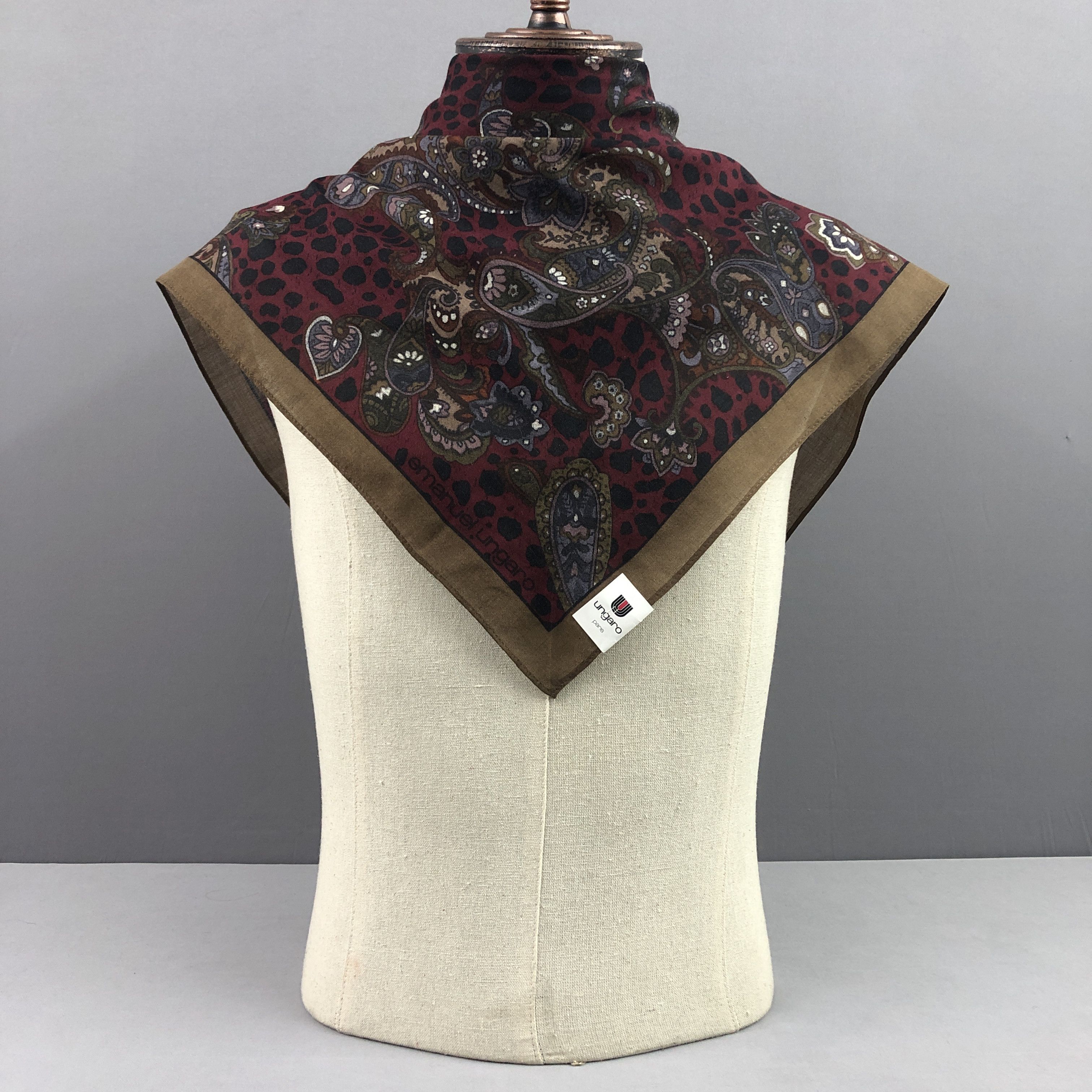Emanuel Ungaro NWT Vintage Ungaro SILK Scarf Twill Stole Wraps Scarves Size ONE SIZE - 3 Thumbnail