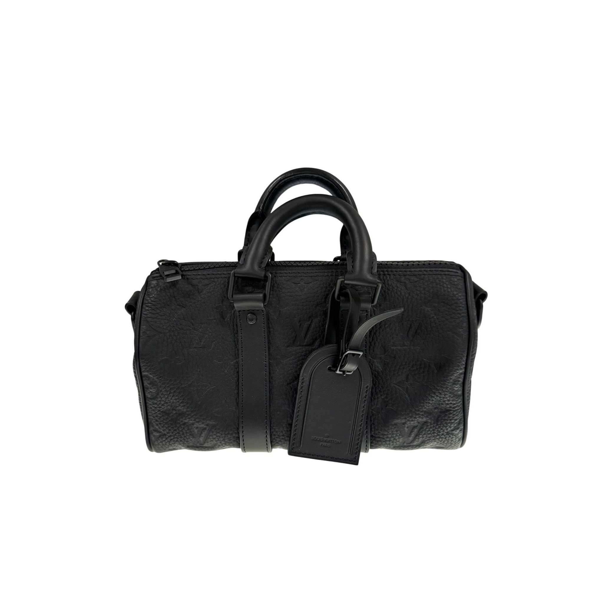 Louis Vuitton Louis Vuitton Black Monogram Embossed Leather Mini Duffel Ba Size ONE SIZE - 2 Thumbnail