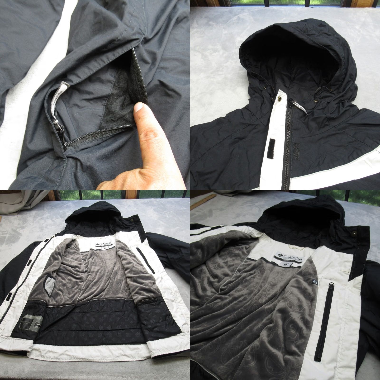 Rains Columbia Jacket Womens XL Waterproof Breathable Hooded Insulated Full Zip Rain Size XL / US 12-14 / IT 48-50 - 8 Thumbnail
