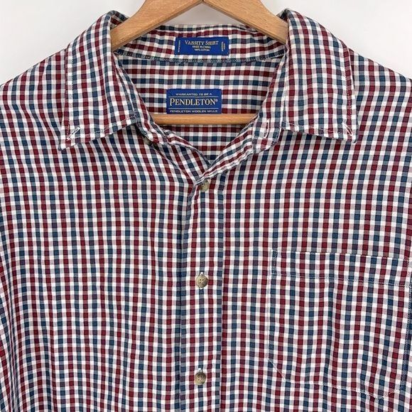 Pendleton Pendleton Varsity Shirt Long Sleeve Button-Up Gingham Plaid Size US XL / EU 56 / 4 - 2 Thumbnail