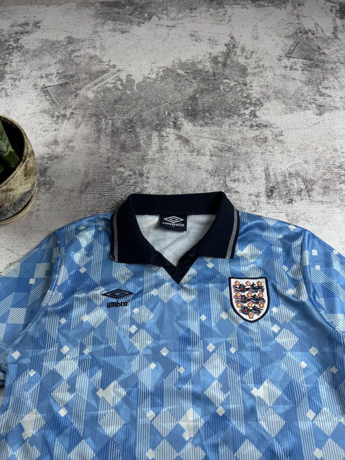 Umbro England 1990 National Vintage Umbro Football Jersey Men’s Small Kit Soccer Shirt Size US S / EU 44-46 / 1 - 6 Thumbnail