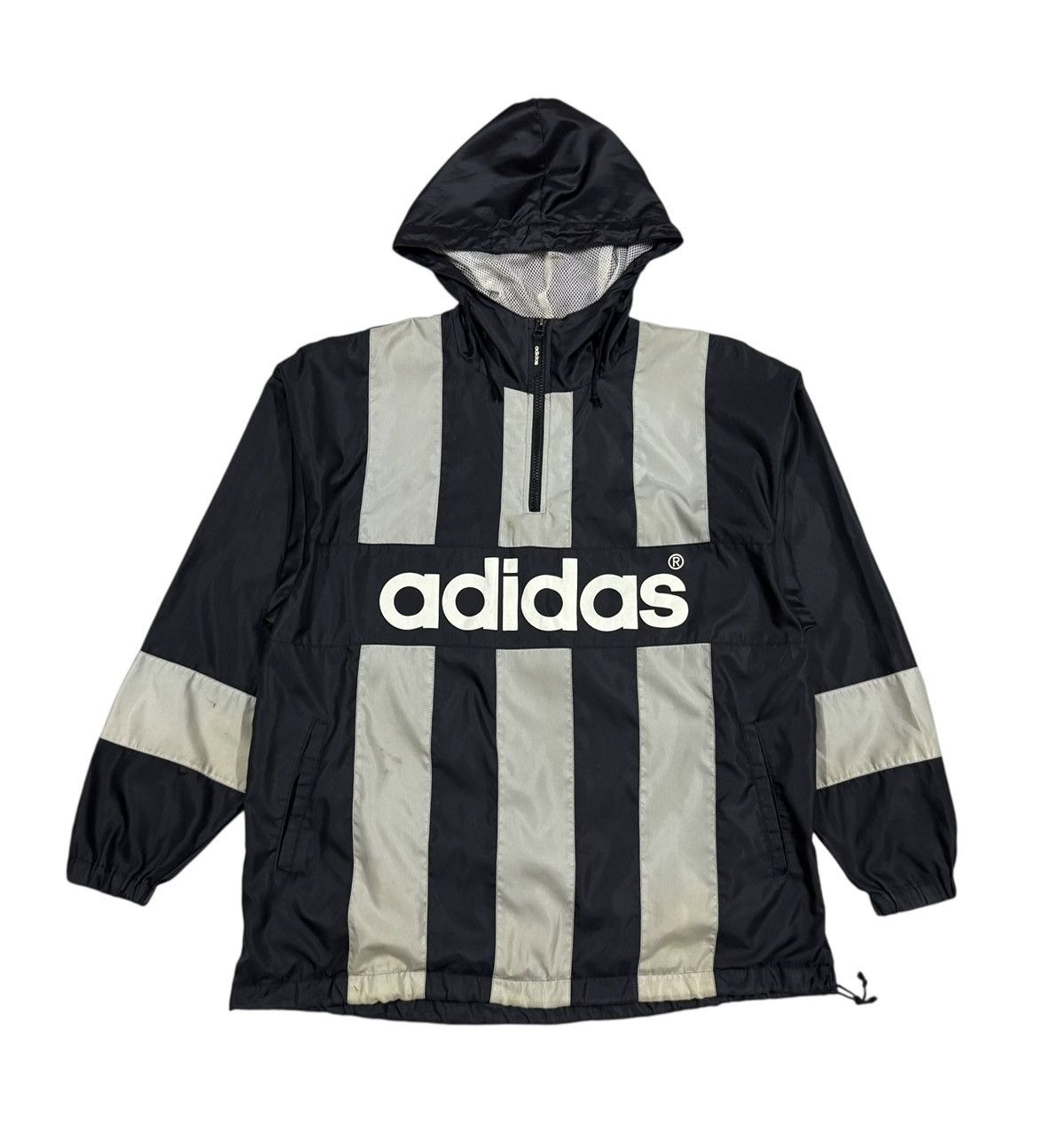 Adidas Vtg🔥Adidas Half Zipper Pullover Hoodies Windbreaker Size US L / EU 52-54 / 3 - 1 Thumbnail