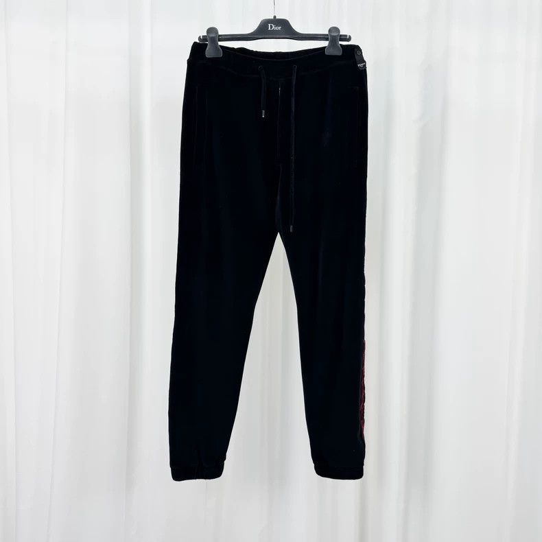 Fendi Fendi Black Velvet Logo Casual Pants - dmc Size US 30 / EU 46 - 1 Thumbnail